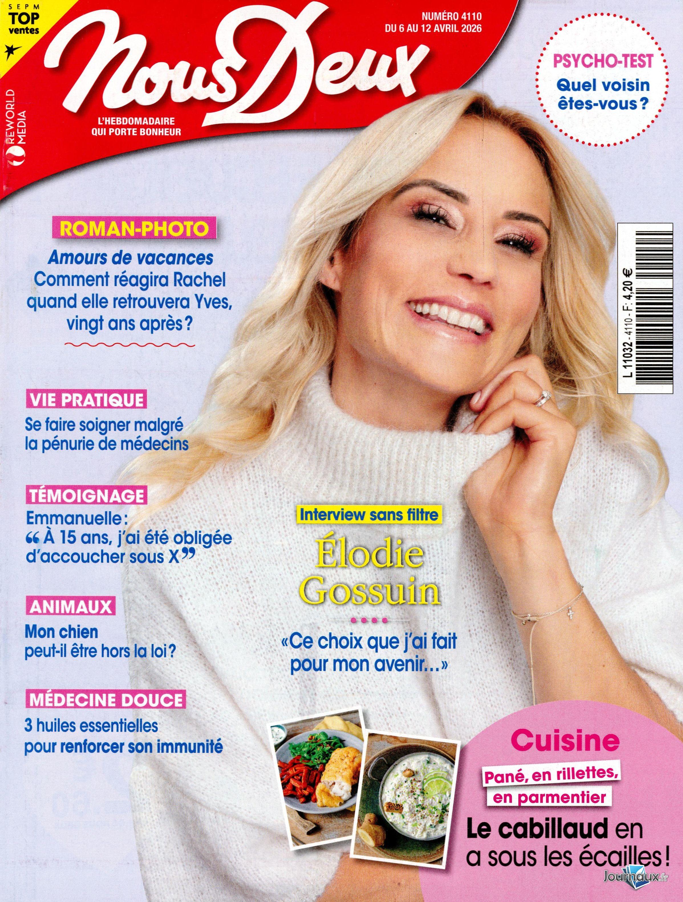 Nous Deux + Roman  n° 4110 2026-04-07
