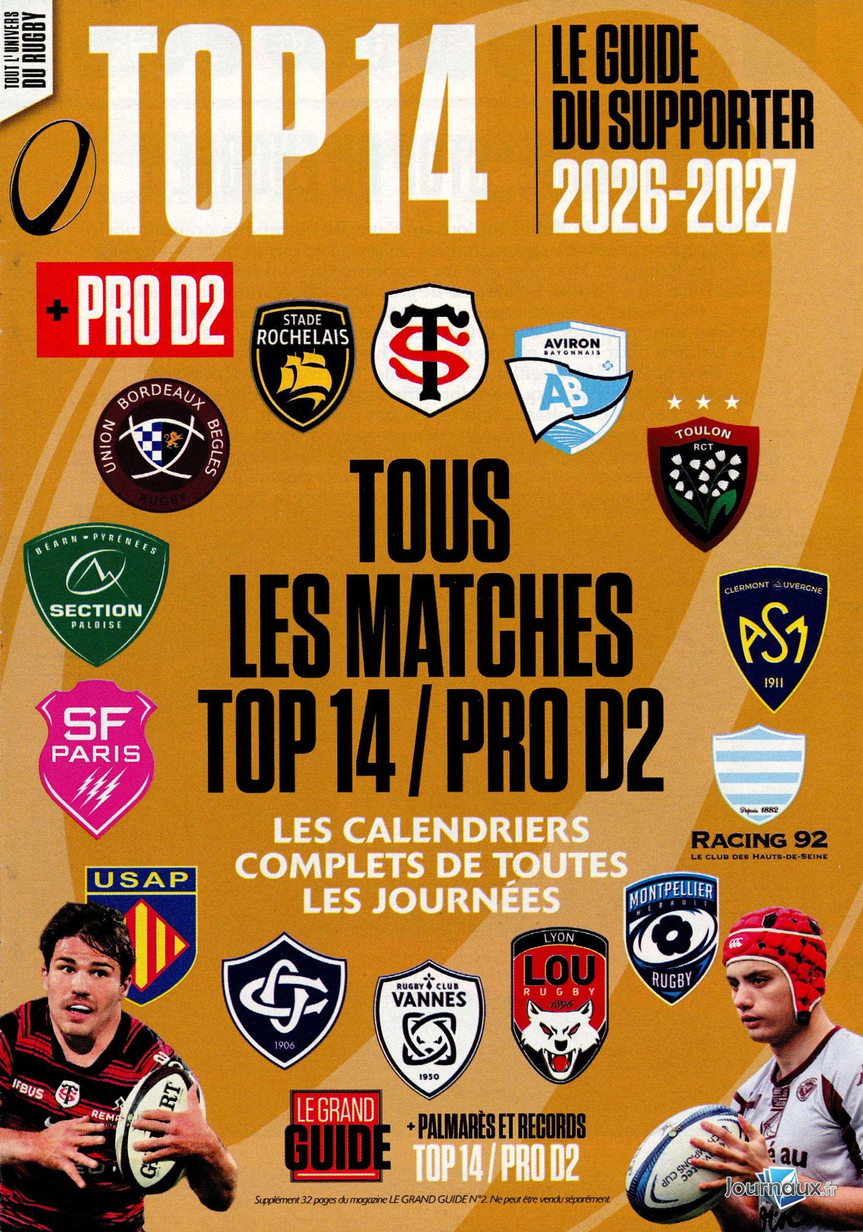 Le Grand Guide du Supporter 2026 n° 2 2026-07-28