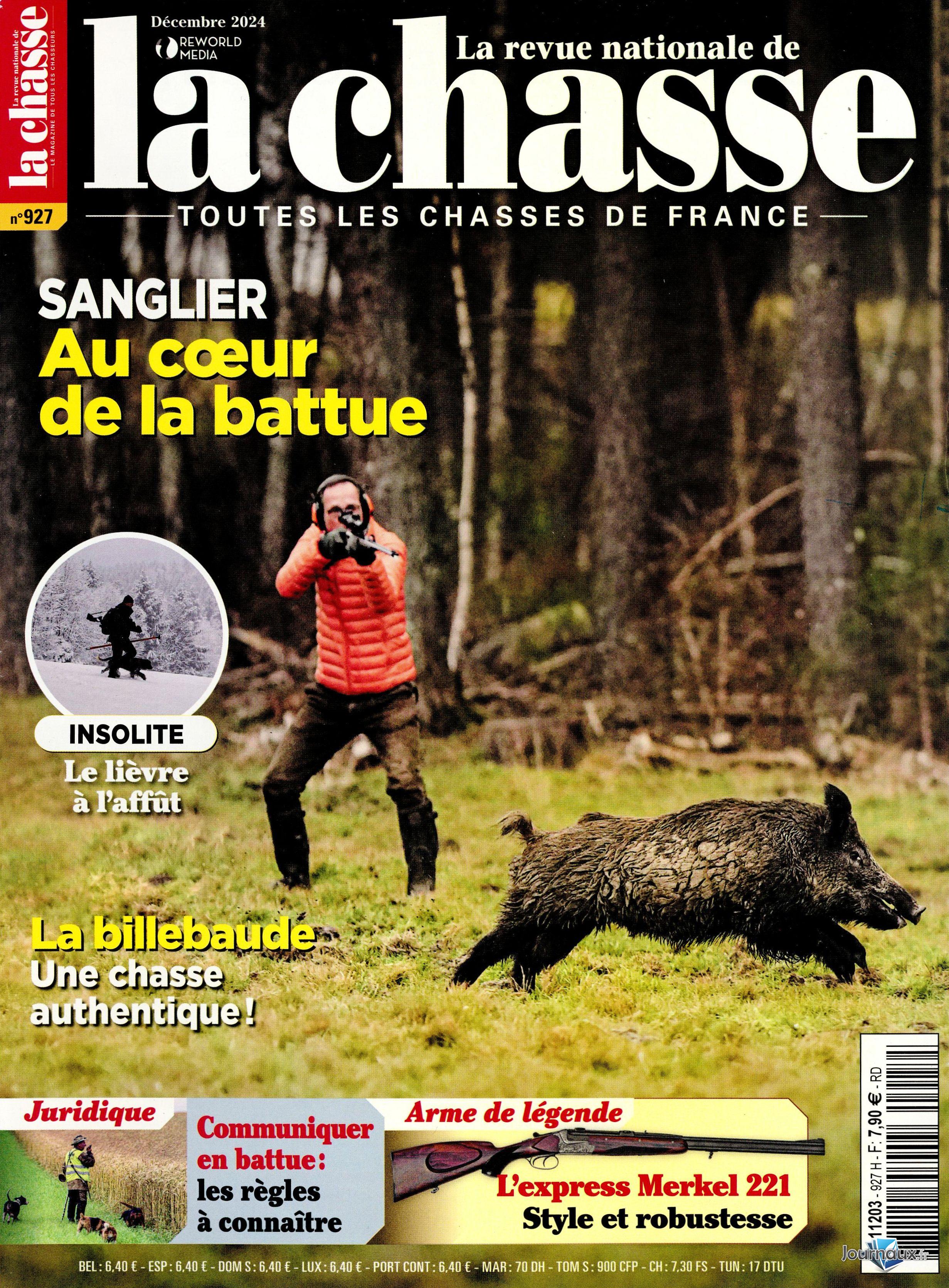 La Revue Nationale de la Chasse + tour de cou n° 927 2024-11-14