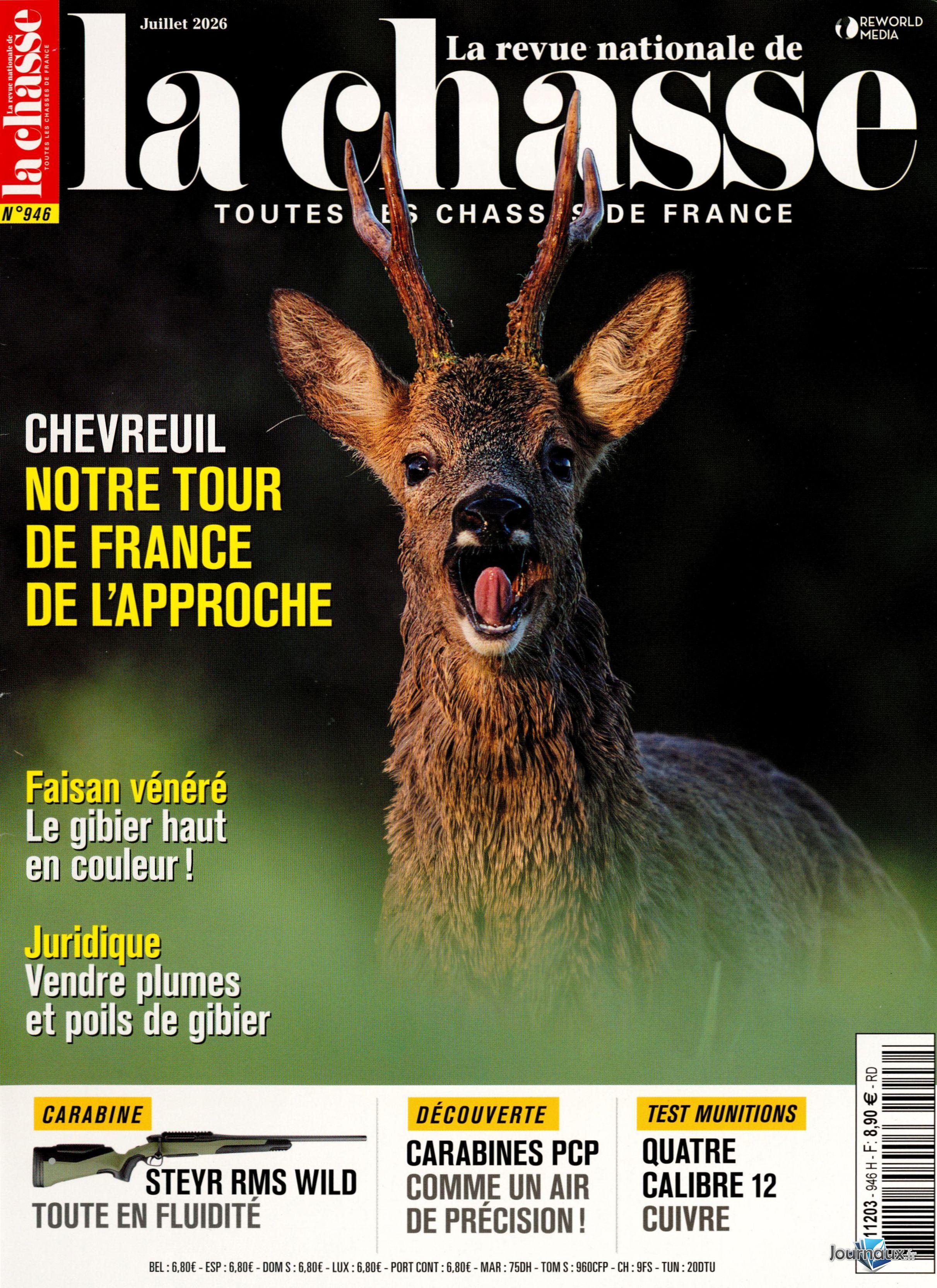 La Revue Nationale de la Chasse + couteau de poche n° 946 2026-06-17