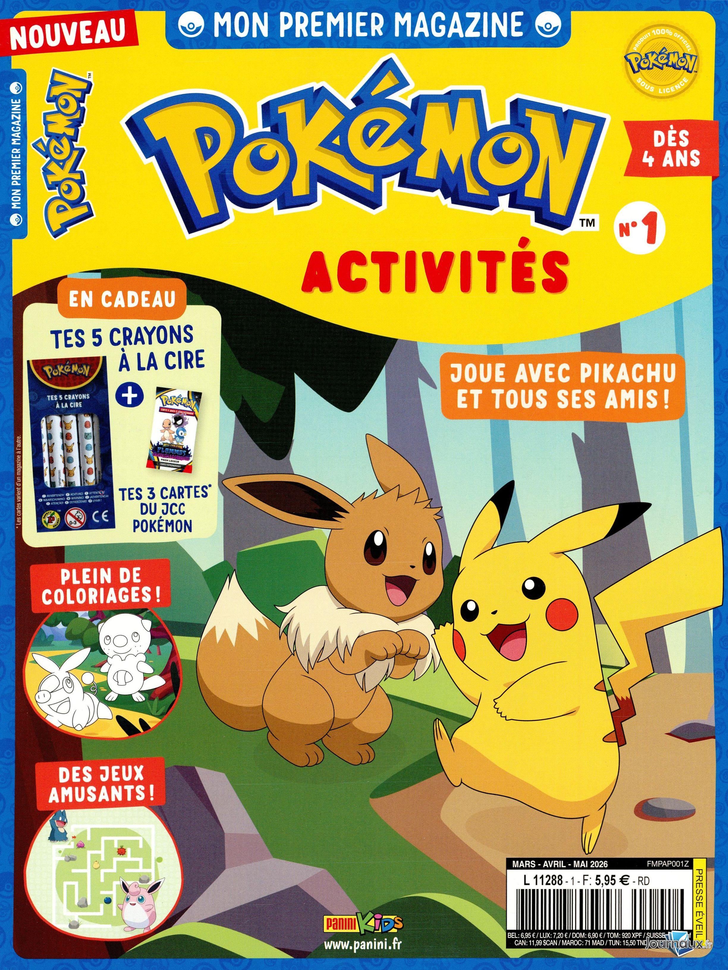 Mon Premier Magazine Pokémon Activités n° 1 2026-03-13