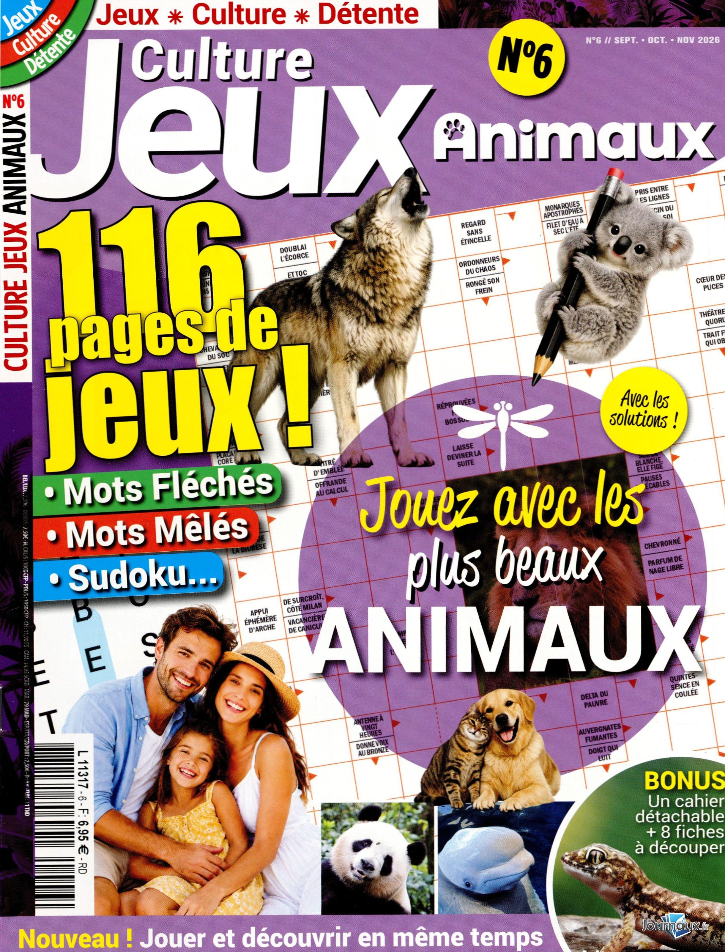 Pack Culture Jeux Animaux n° 6 2026-08-27