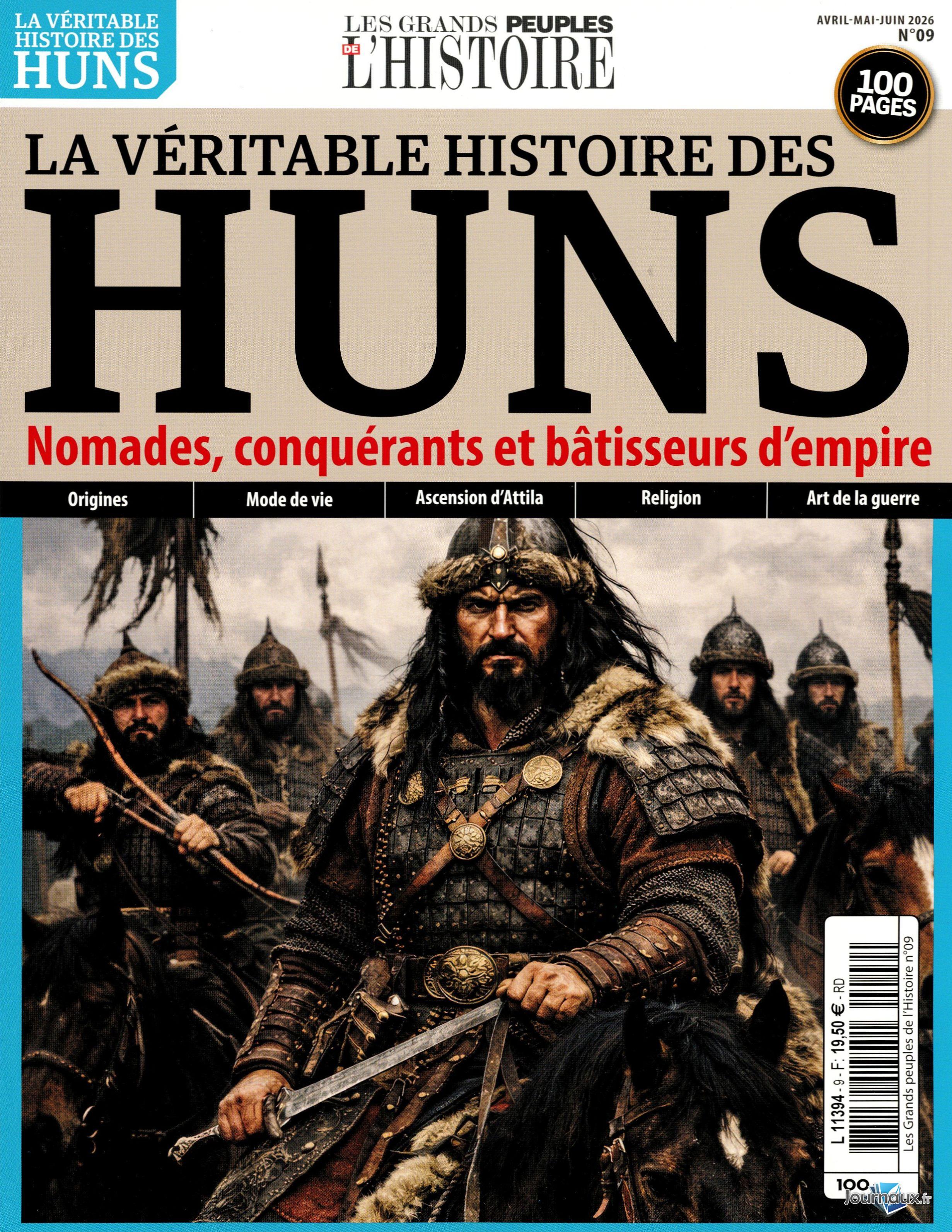Les Grands Peuples de l'Histoire Les Huns n° 9 2026-04-18