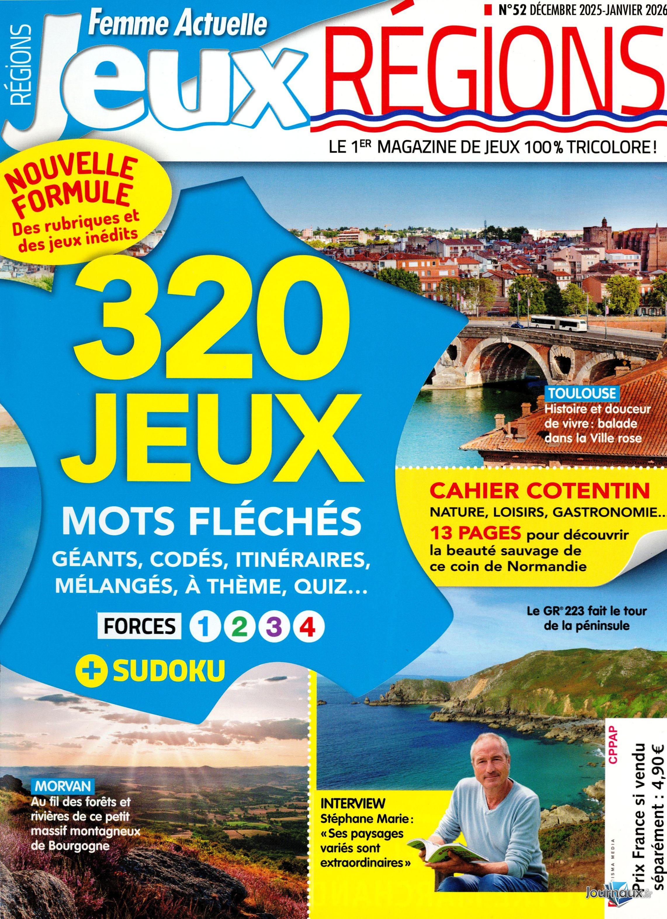 Femme Actuelle Jeux + Femme Actuelle Jeux Régions n° 250 2025-12-04