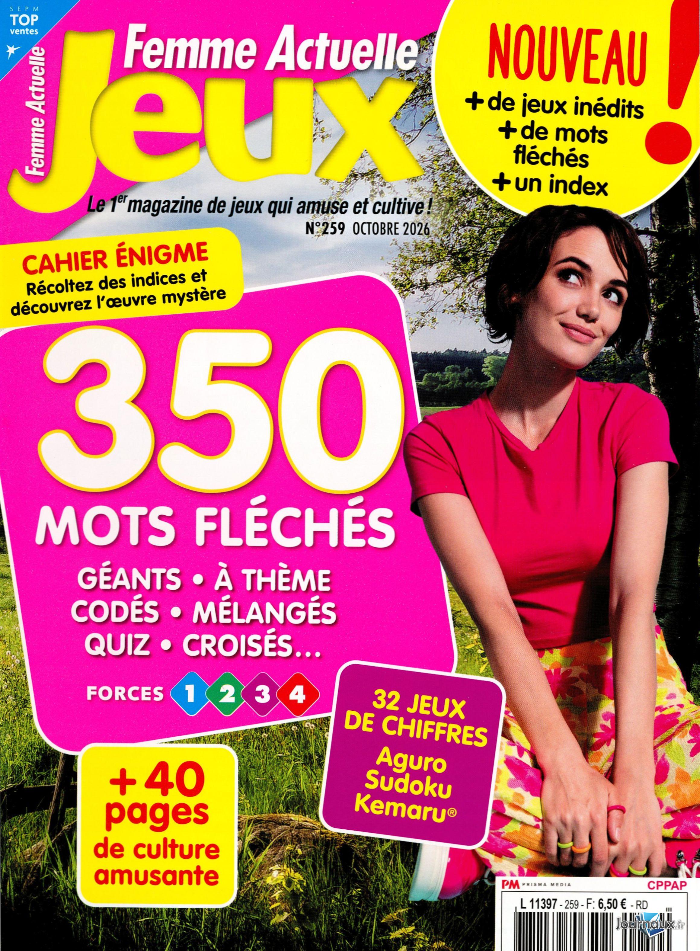 Femme Actuelle Jeux + Femme Actuelle Jeux Régions n° 259 2026-09-10