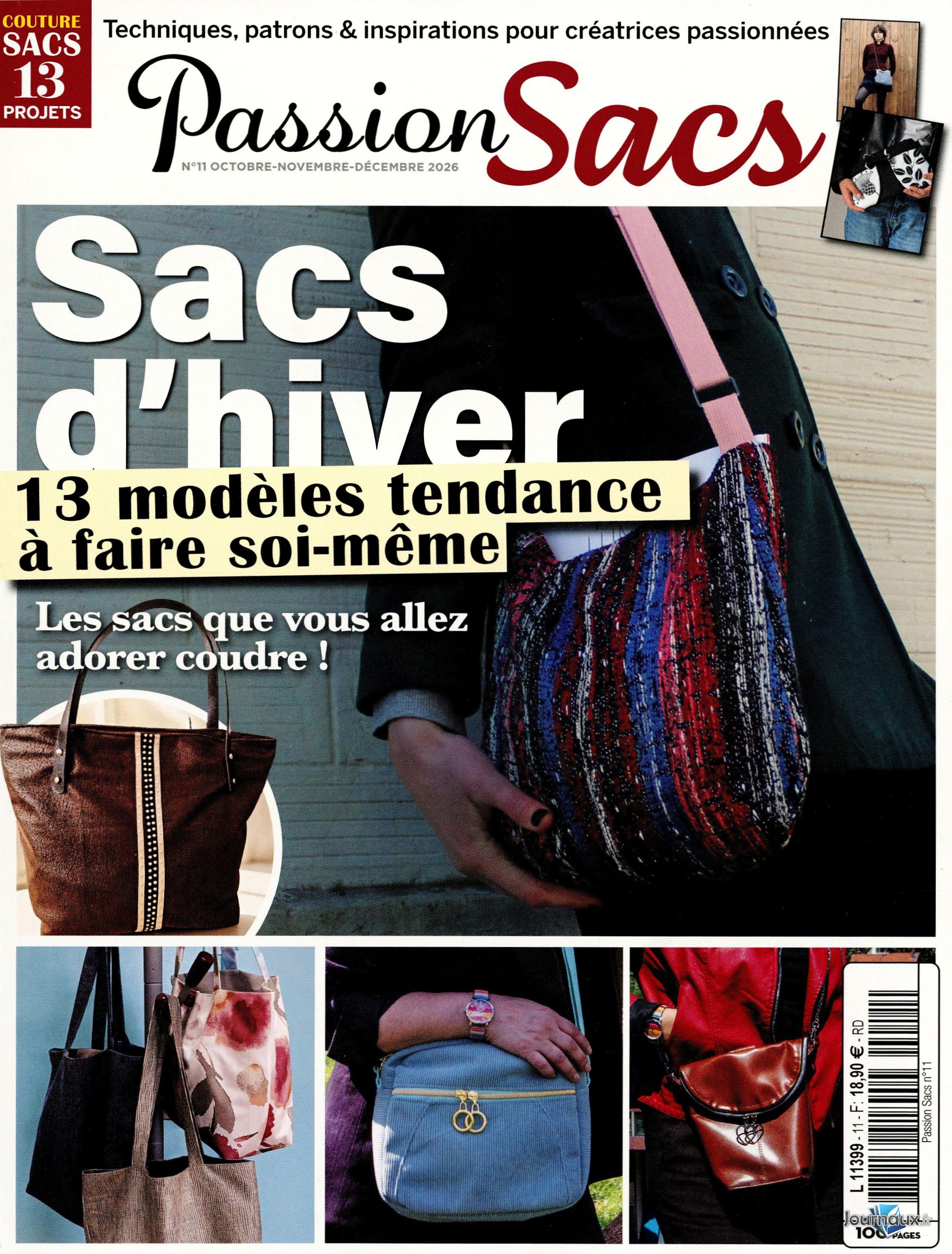 Pack couplé Passion Sacs + 1 magazine Offert n° 11 2026-10-15
