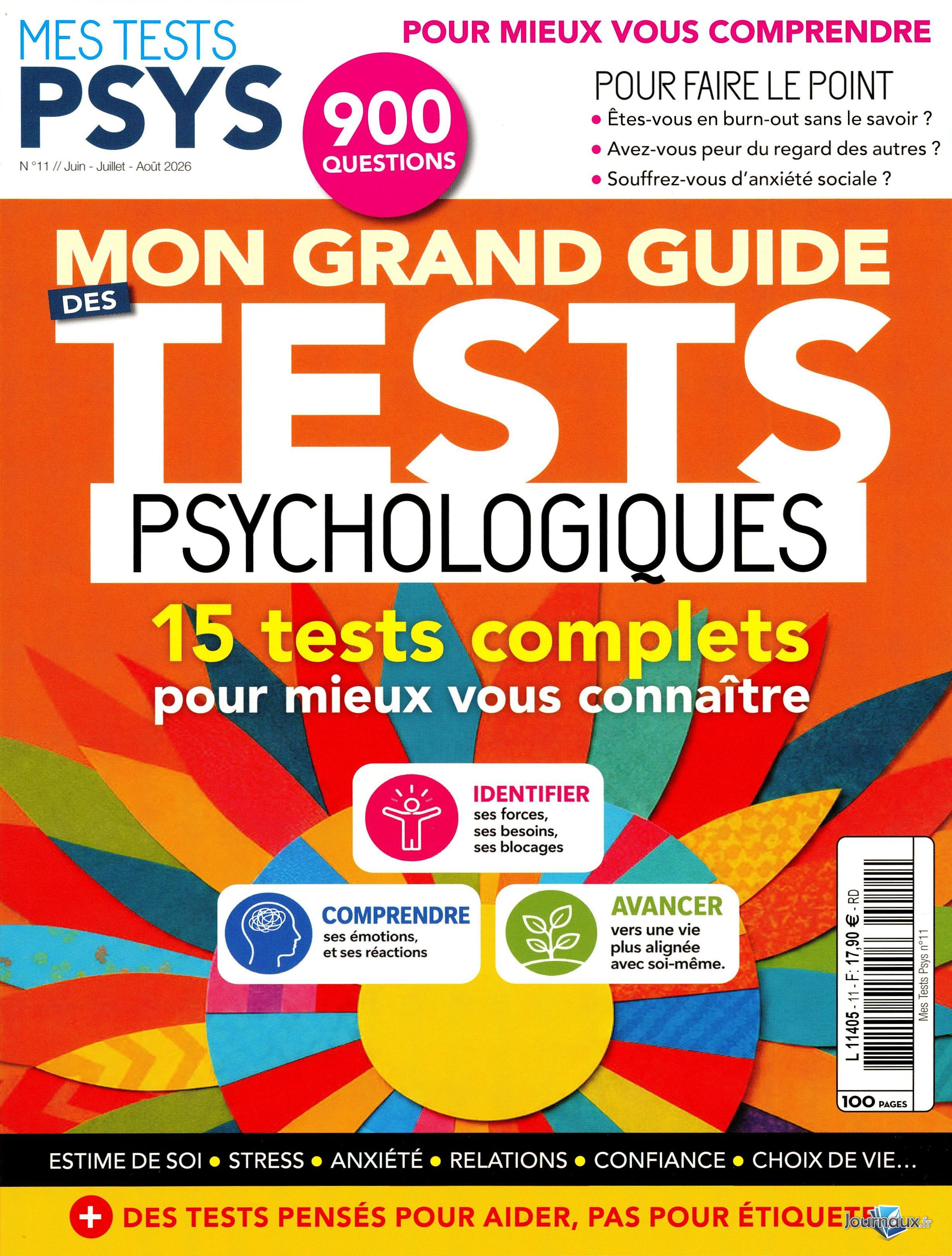 Pack Mes Tests Psy + Magazine  n° 11 2026-07-03