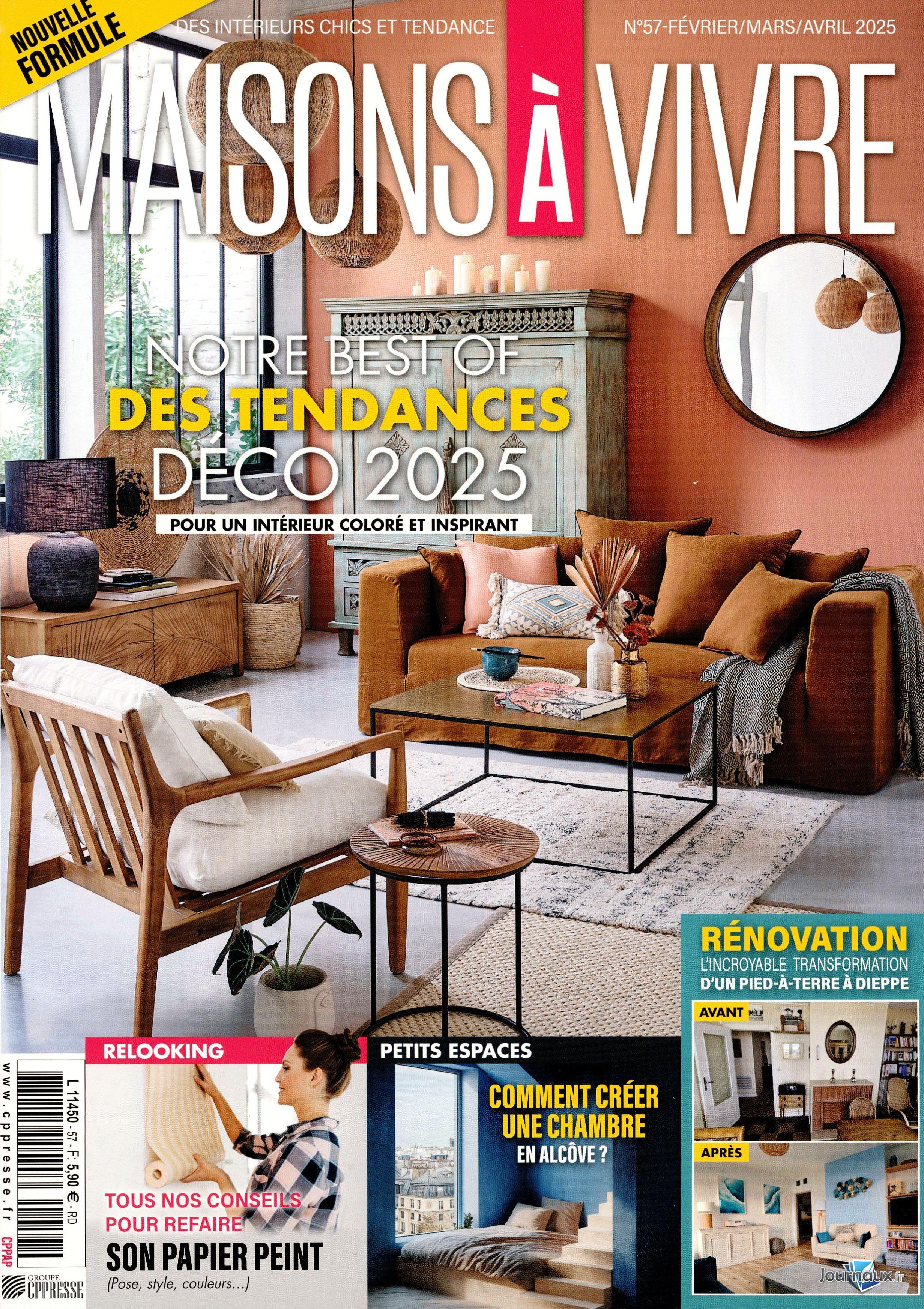 Maisons à Vivre + magazine offert n° 57 2025-02-11