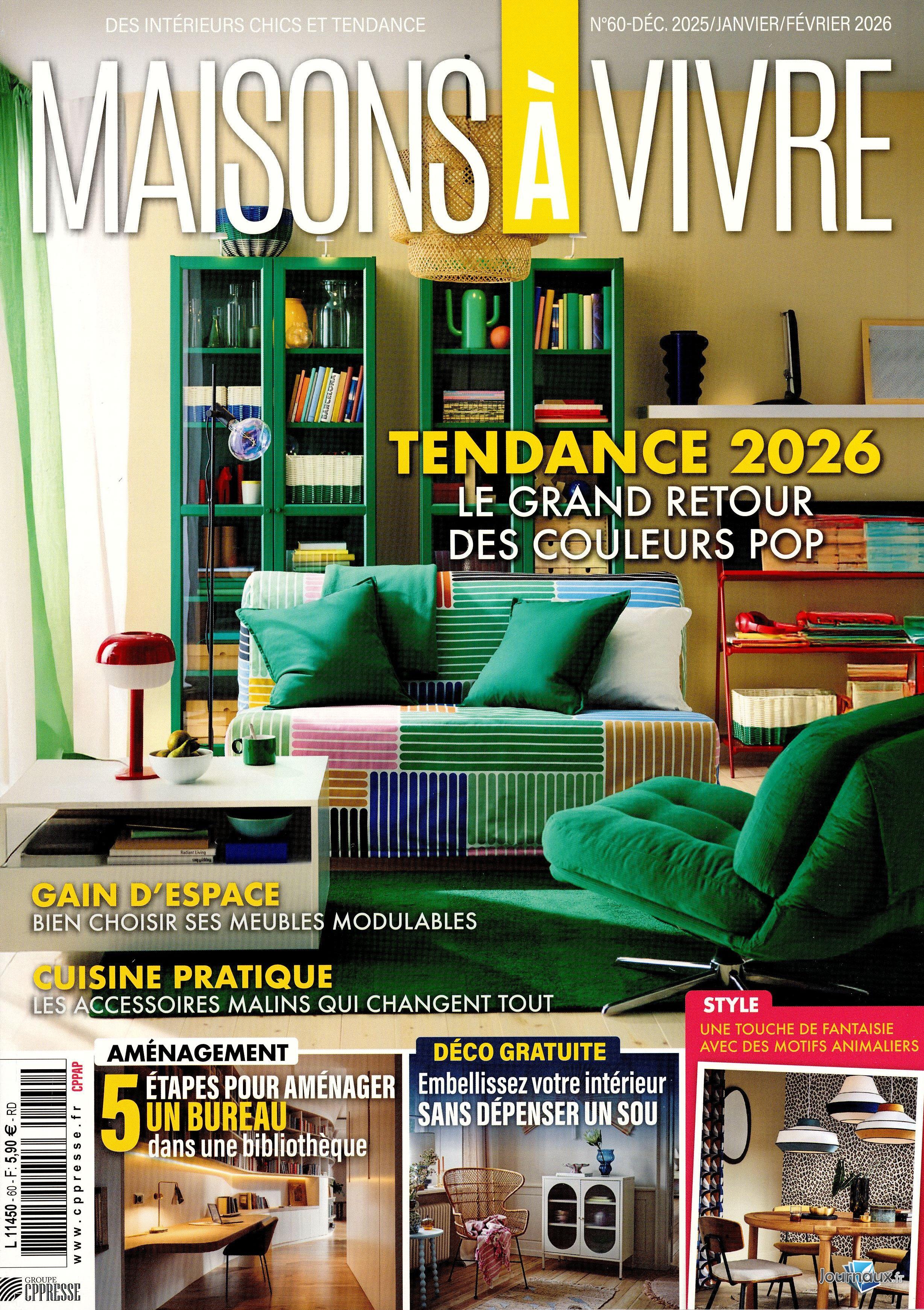 Maisons à Vivre + magazine offert n° 60 2025-12-02