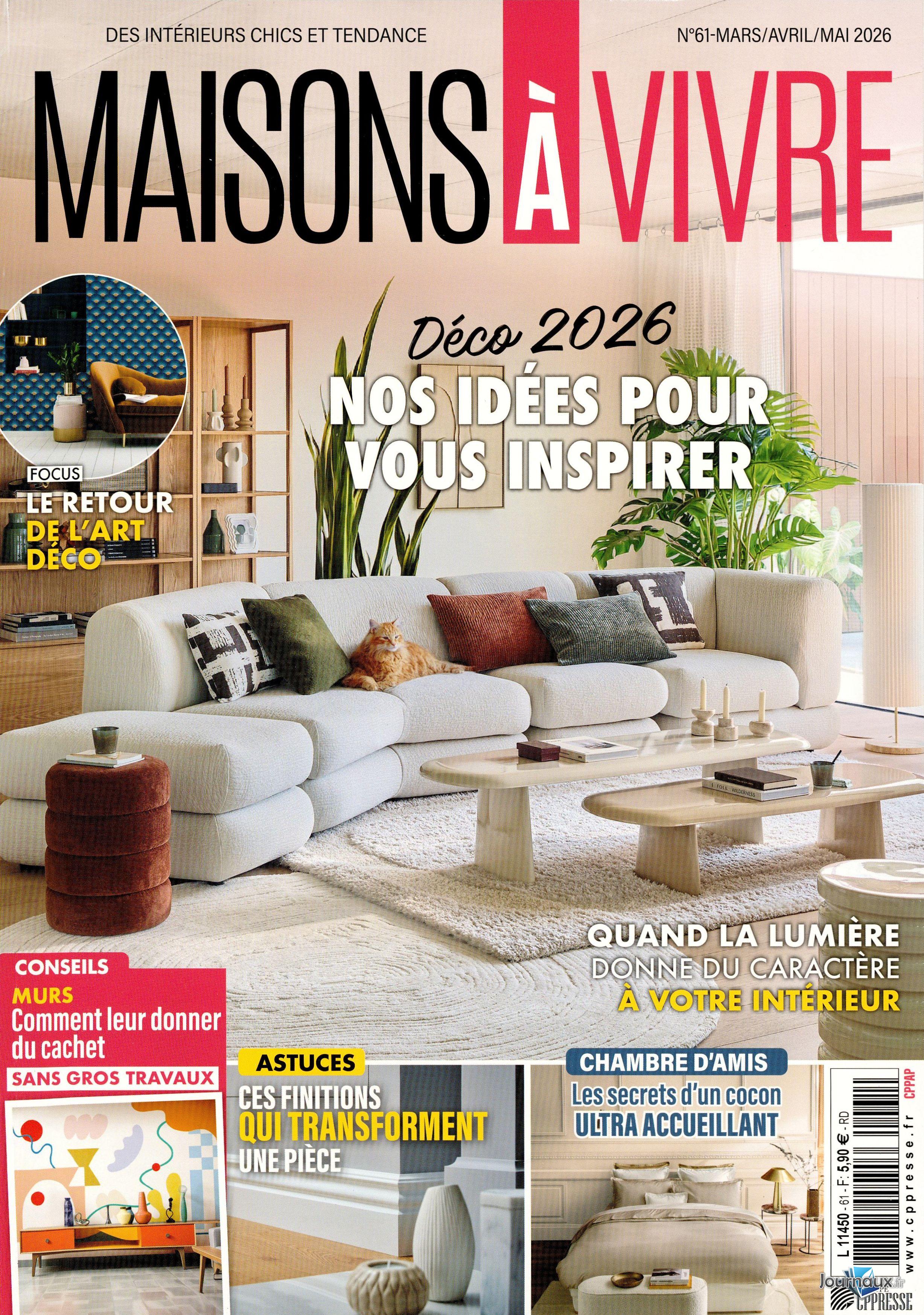 Maisons à Vivre + magazine offert n° 61 2026-03-06
