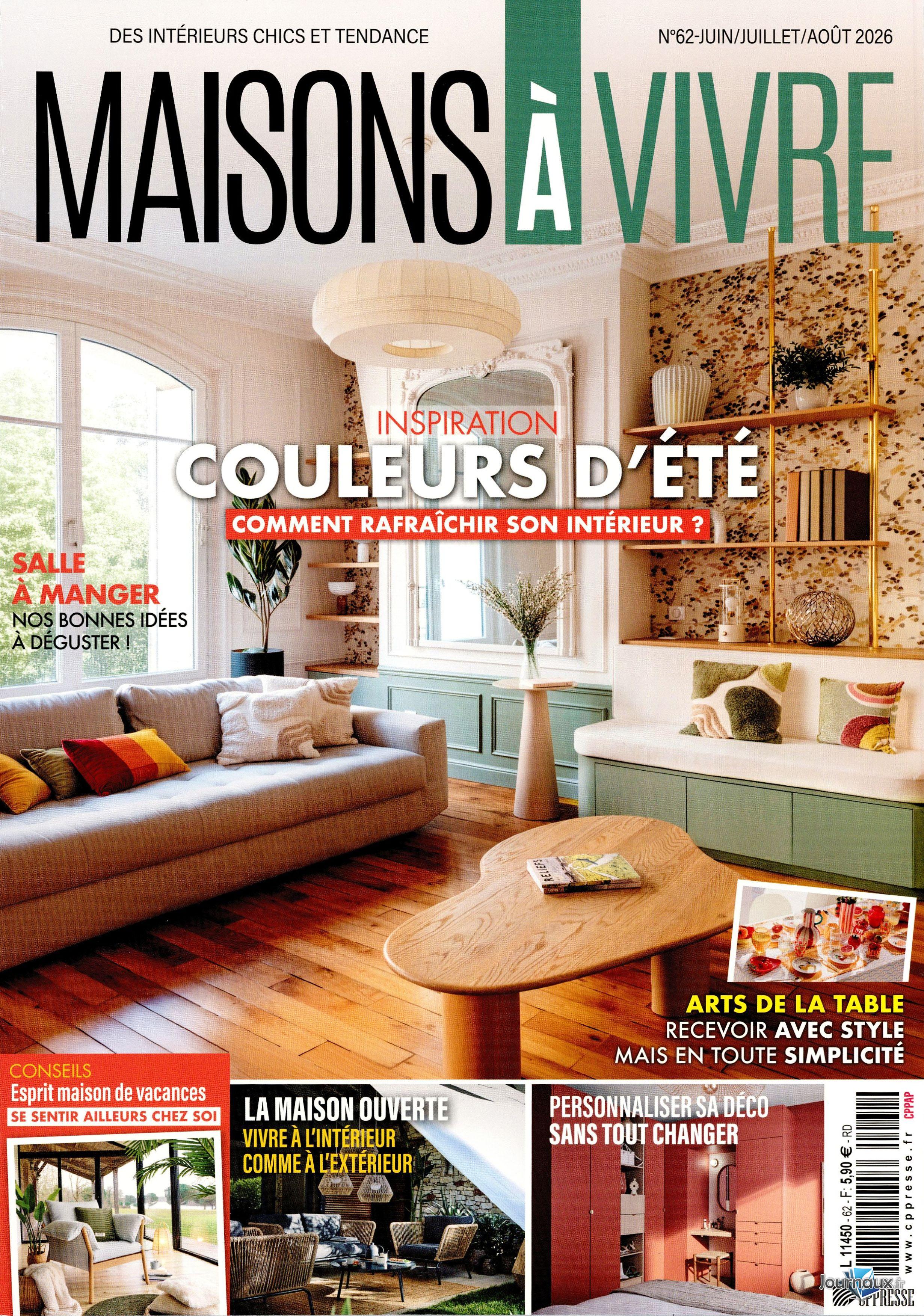 Maisons à Vivre + magazine offert n° 62 2026-06-12