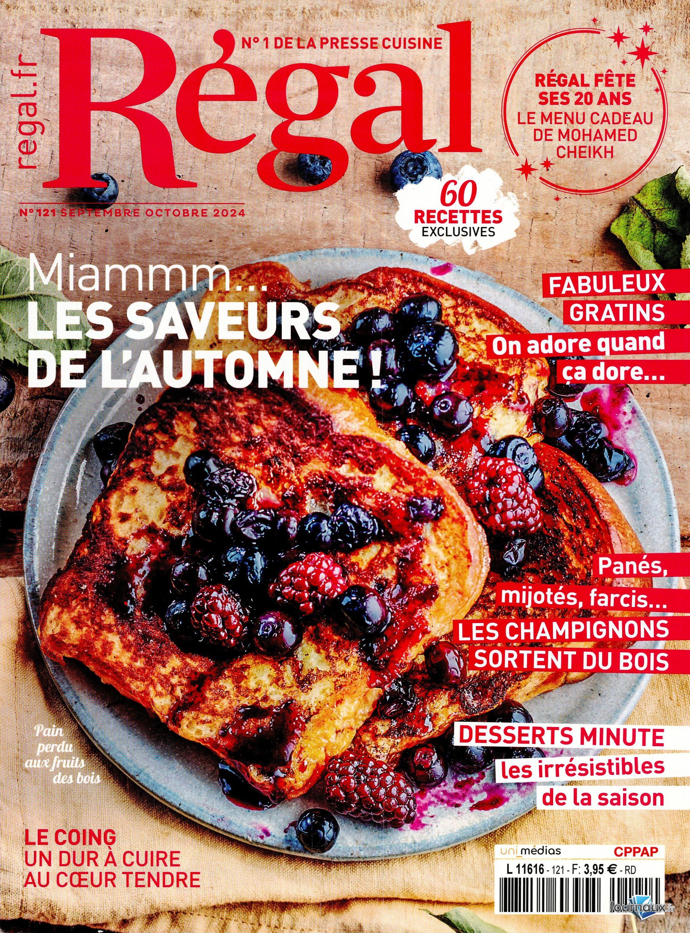 Régal + 1 ancien numéro n° 127 2025-08-28