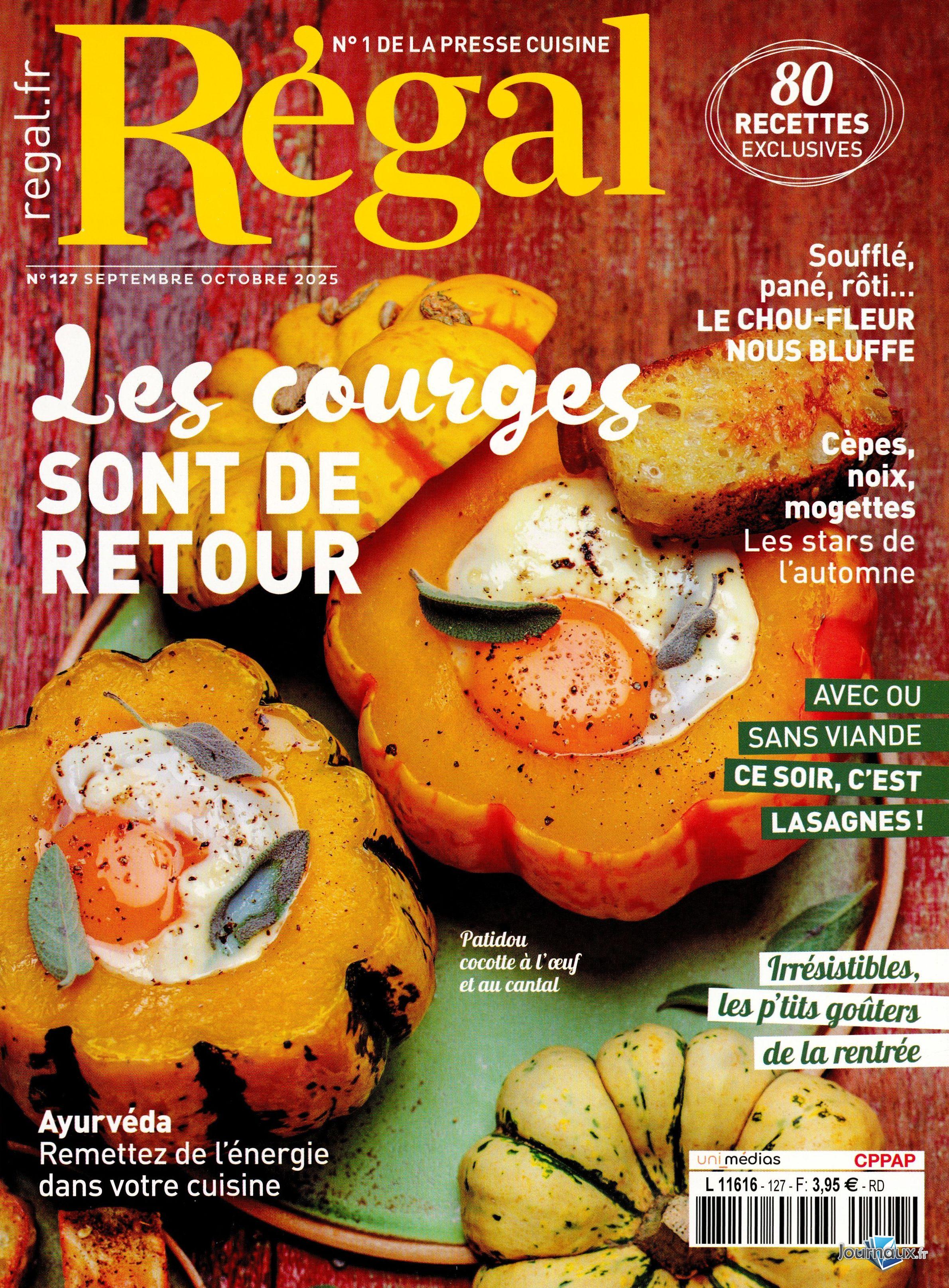 Régal + 1 ancien numéro n° 127 2025-08-28