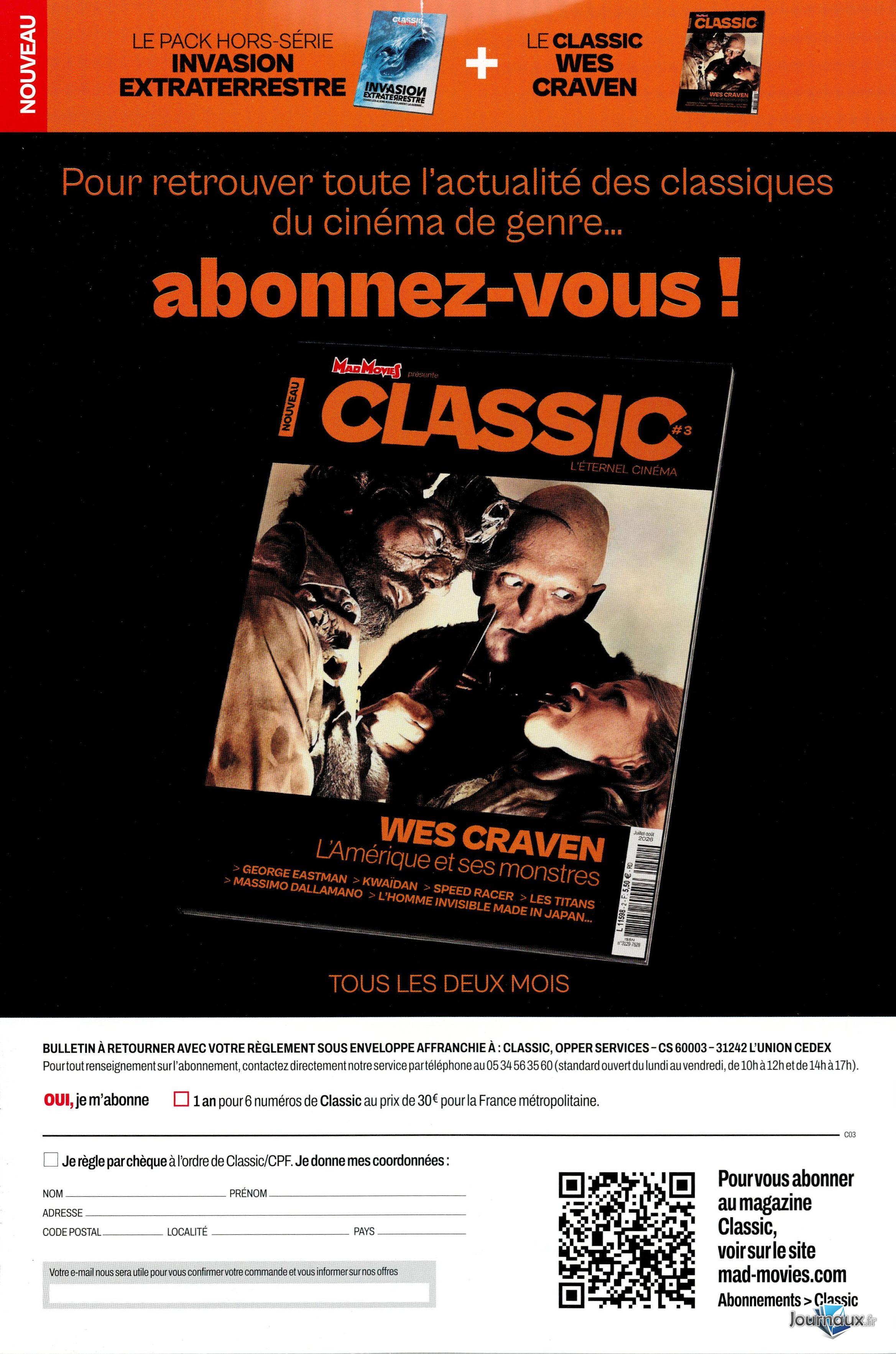 Pack Mad Movies Classic n° 3 2026-07-22