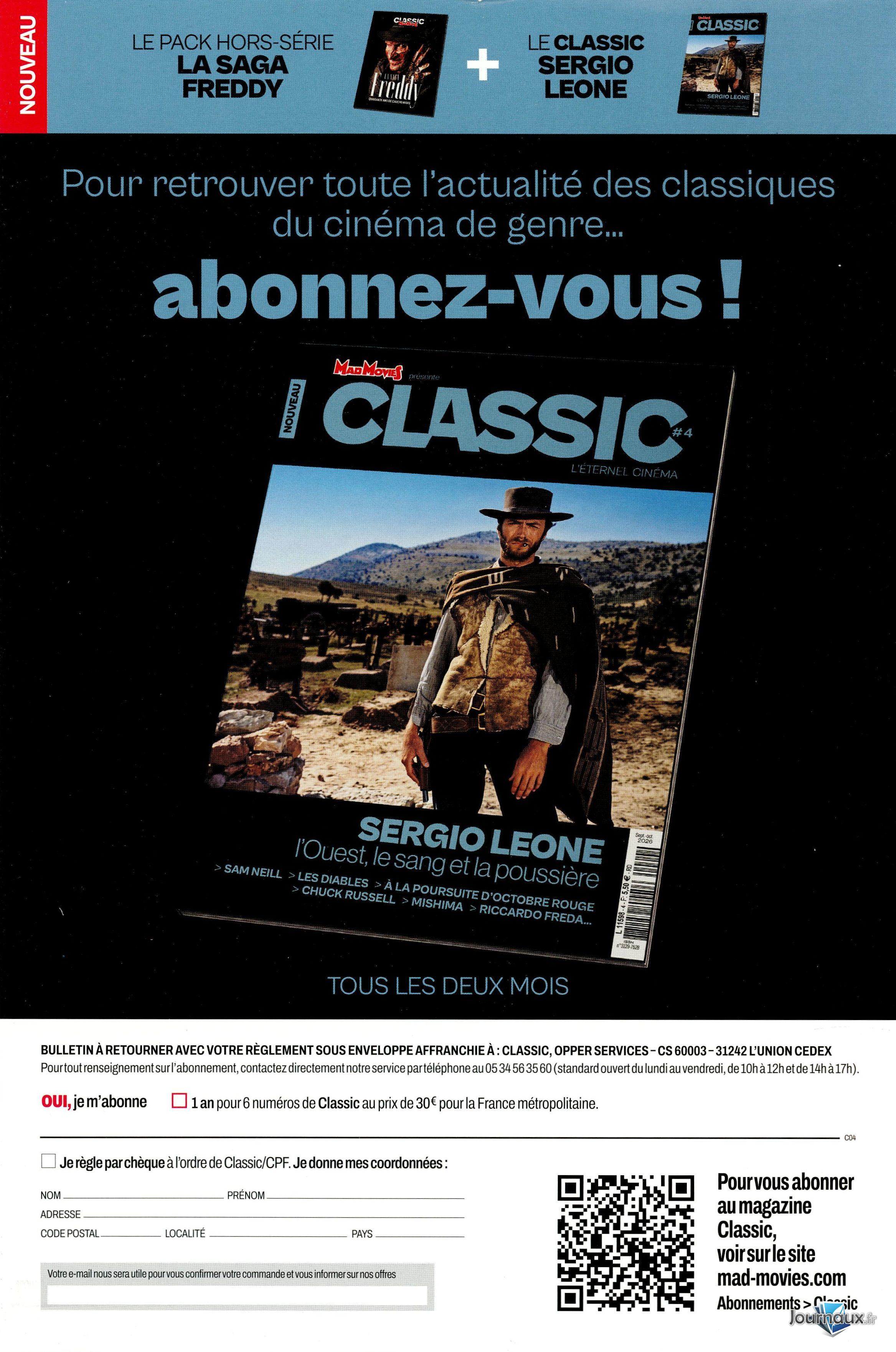 Pack Mad Movies Classic n° 4 2026-09-18