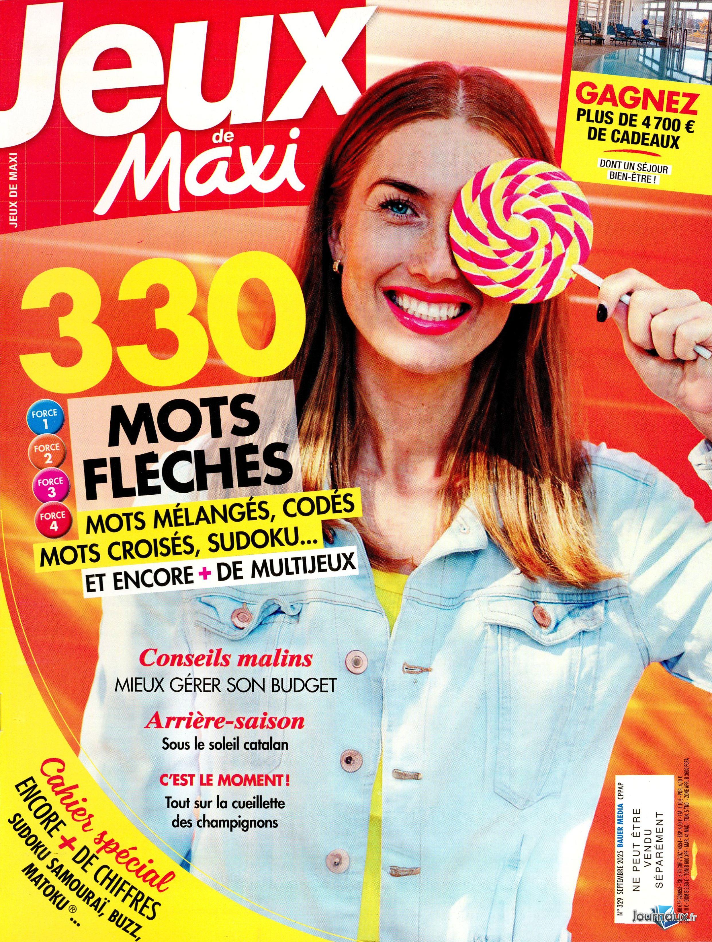 Maxi + Les Jeux de Maxi n° 2029 2025-09-15