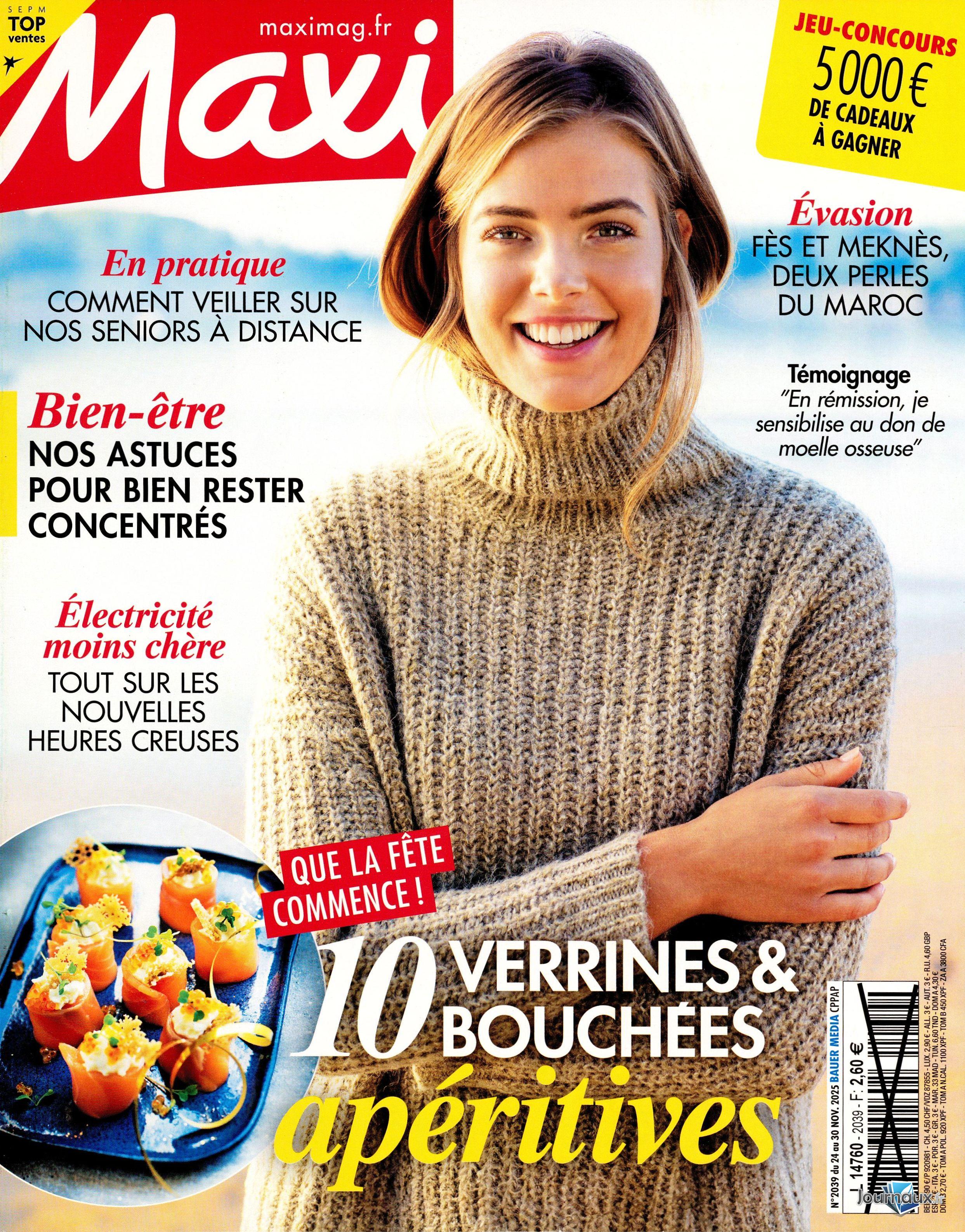 Maxi + Les Jeux de Maxi n° 2039 2025-11-24