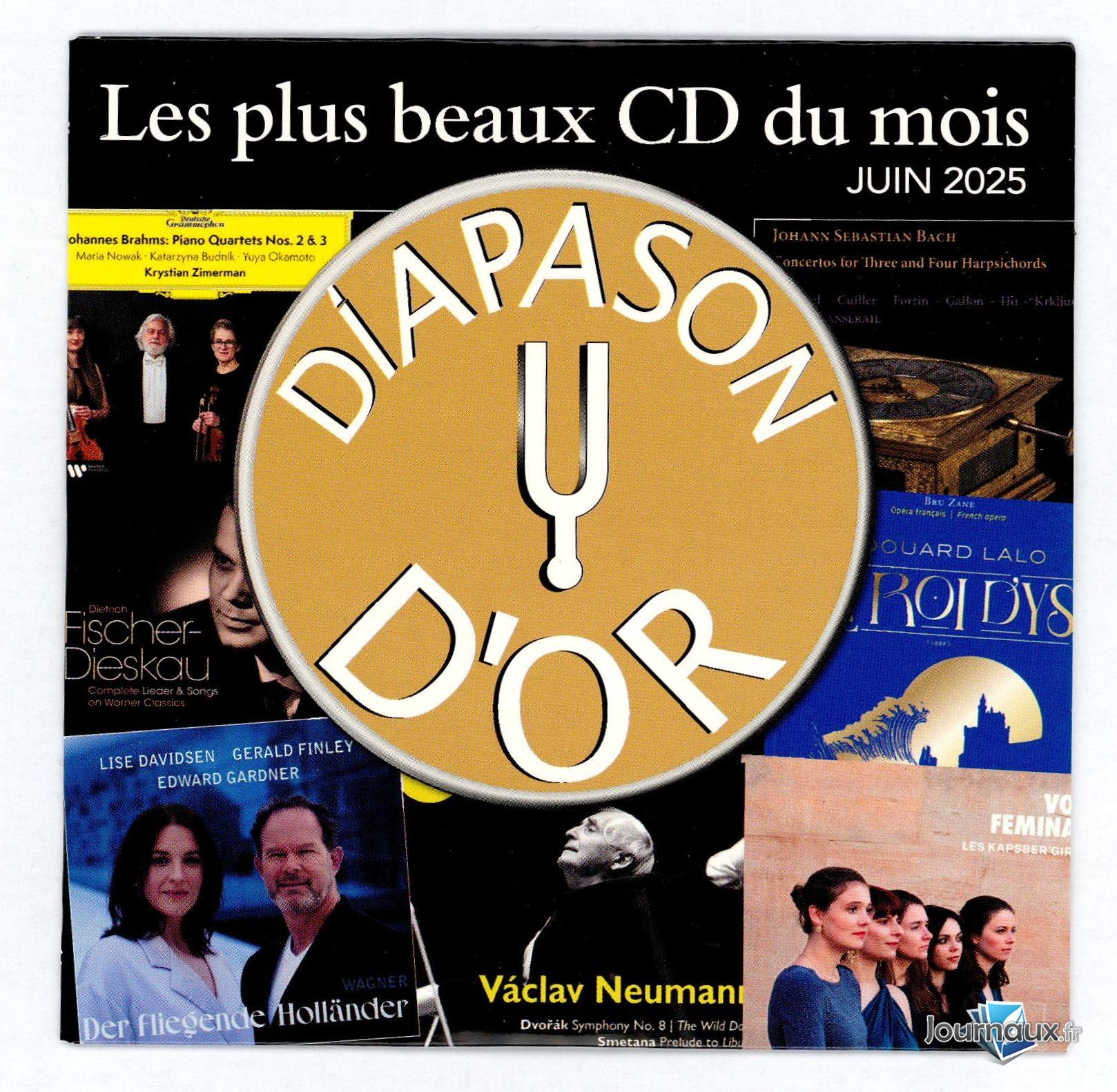 Diapason + 1 CD Les Indispensables + 1CD Diapason d'Or n° 745 2025-05-28