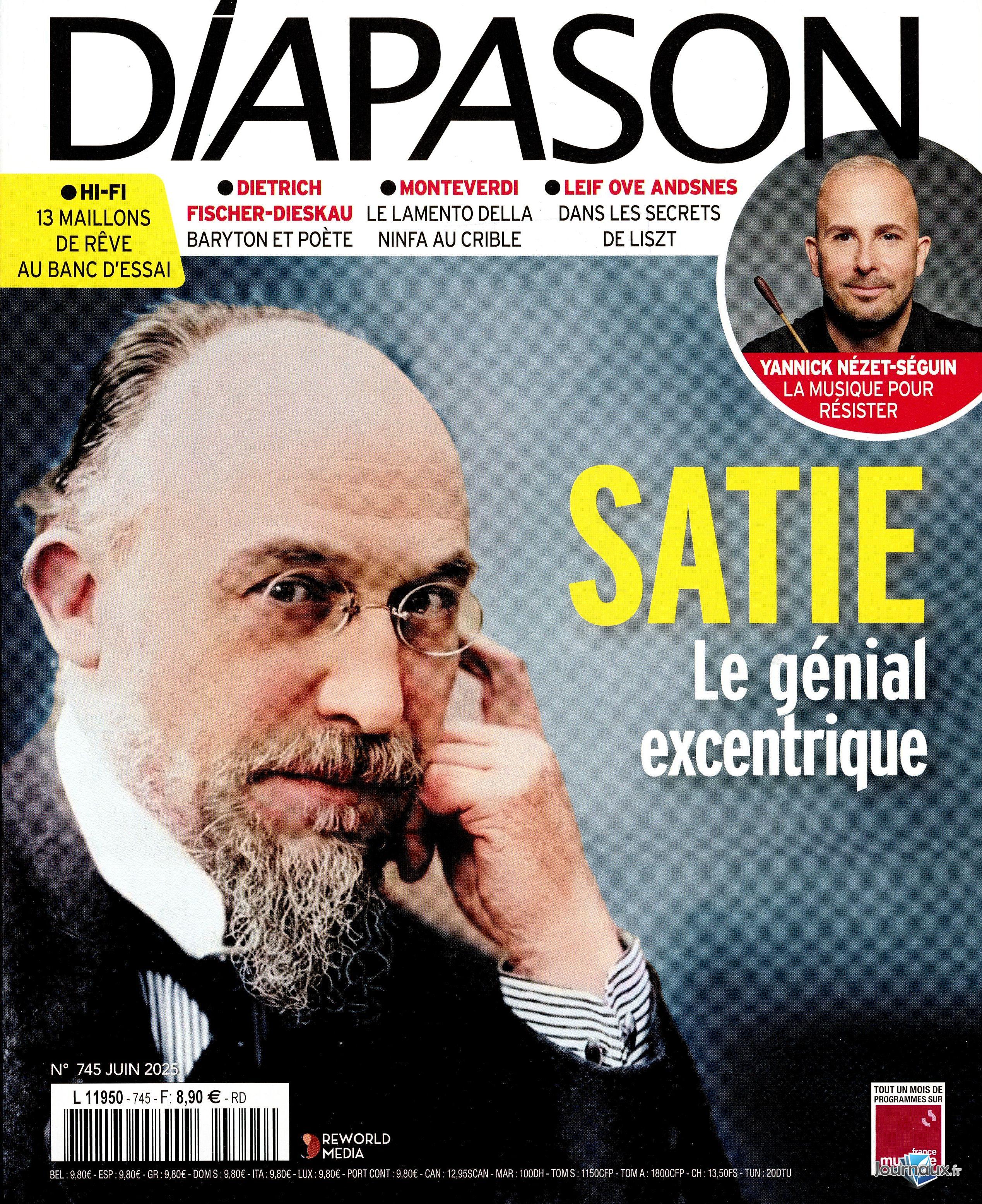 Diapason + 1 CD Les Indispensables + 1CD Diapason d'Or n° 745 2025-05-28