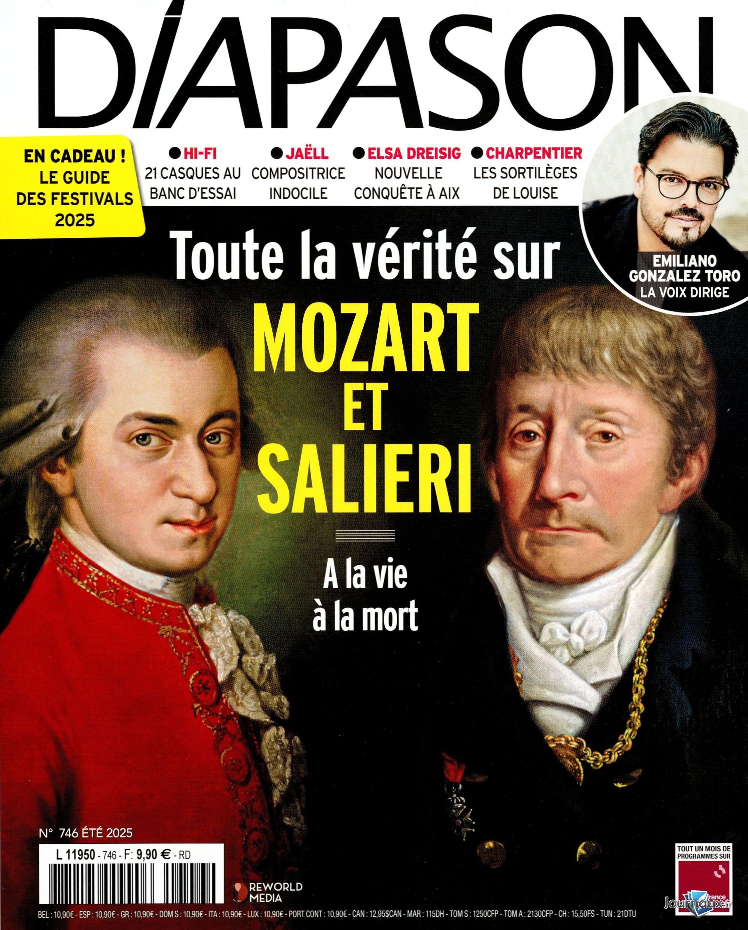 Diapason + 1 CD Les Indispensables + 1CD Diapason d'Or n° 746 2025-06-27