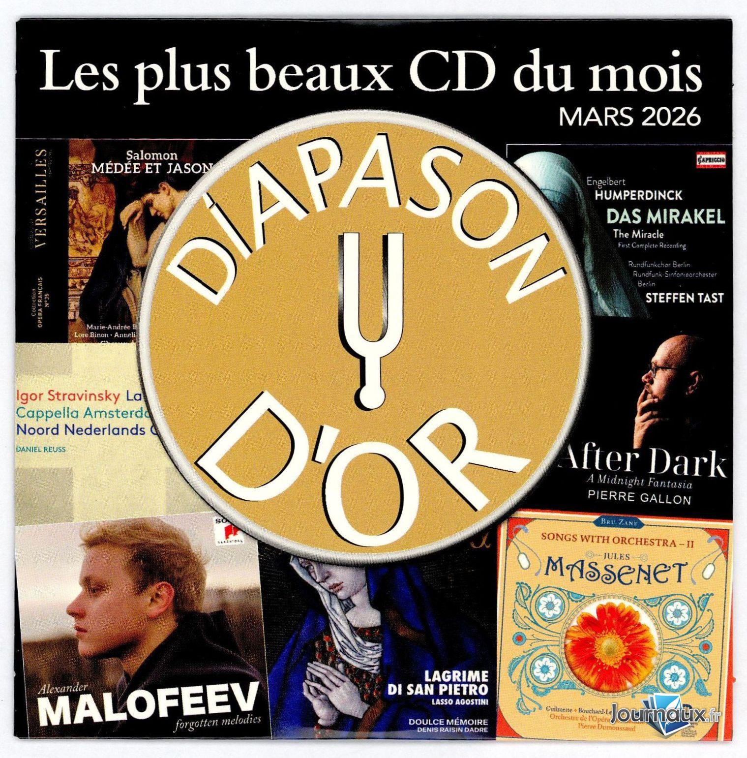 Diapason + 1 CD Les Indispensables + 1CD Diapason d'Or n° 753 2026-02-27