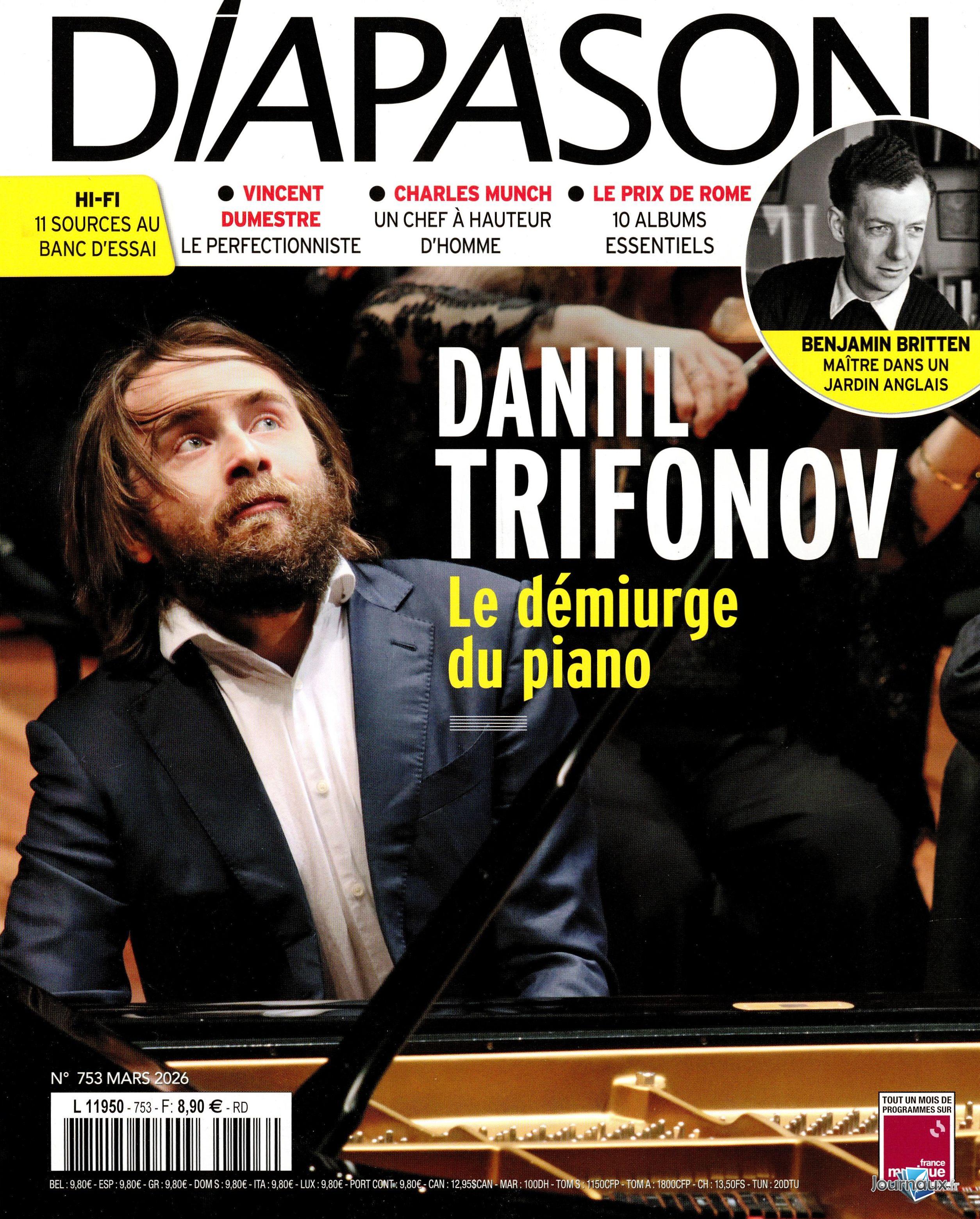 Diapason + 1 CD Les Indispensables + 1CD Diapason d'Or n° 753 2026-02-27