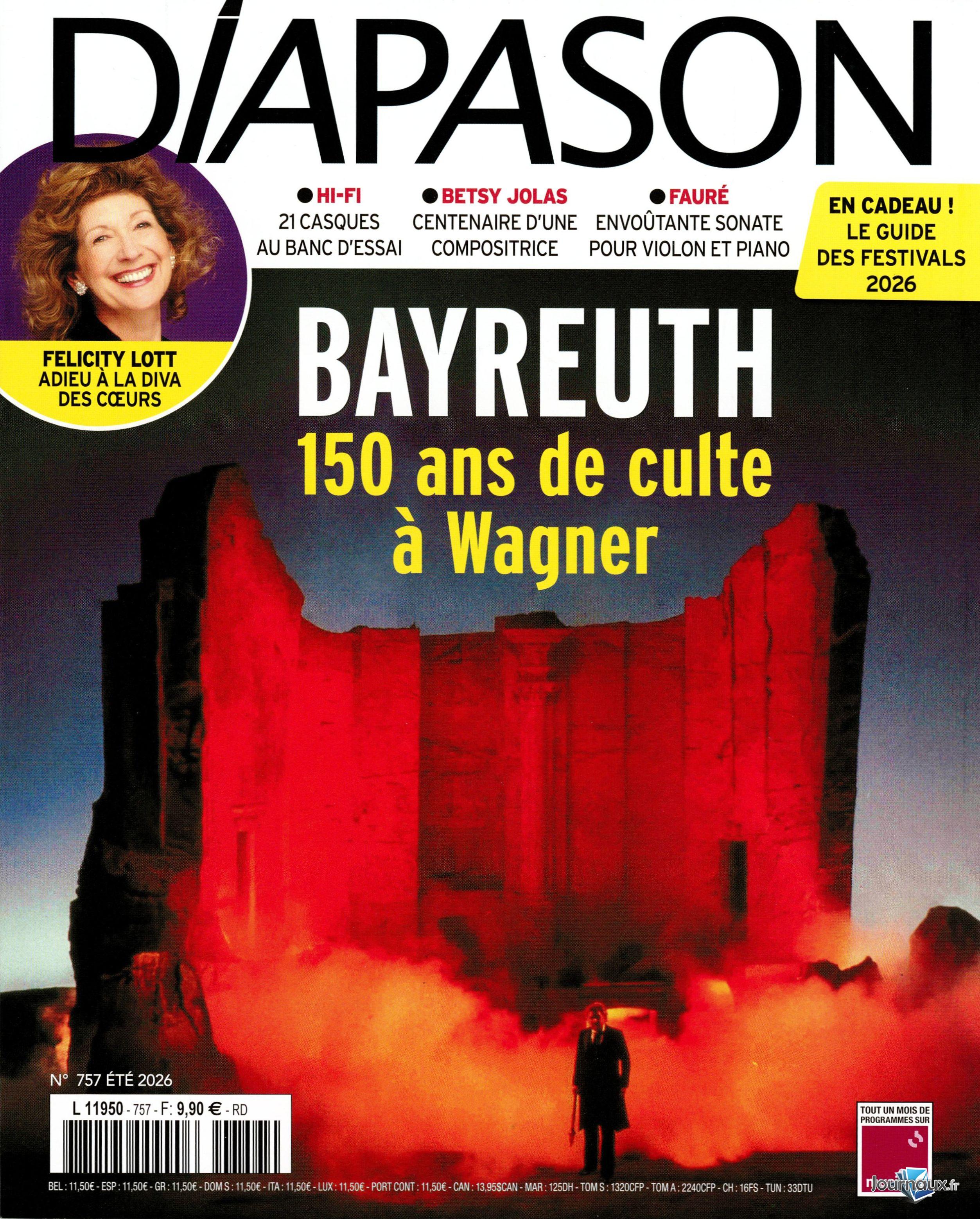 Diapason + 1 CD Les Indispensables + 1CD Diapason d'Or n° 757 2026-06-30