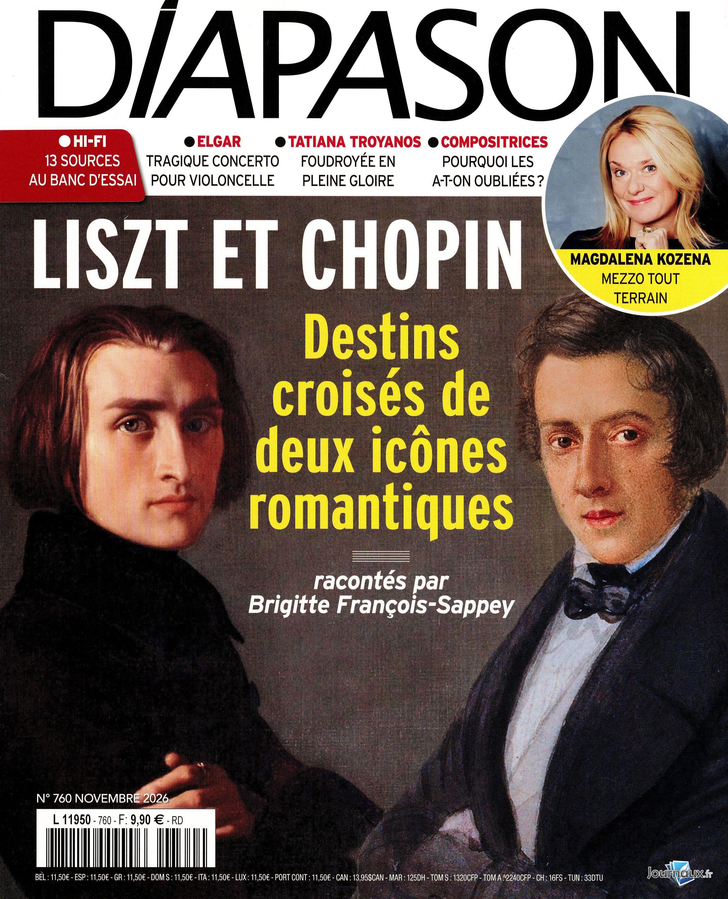 Diapason + 1 CD Les Indispensables + 1CD Diapason d'Or n° 760 2026-10-23
