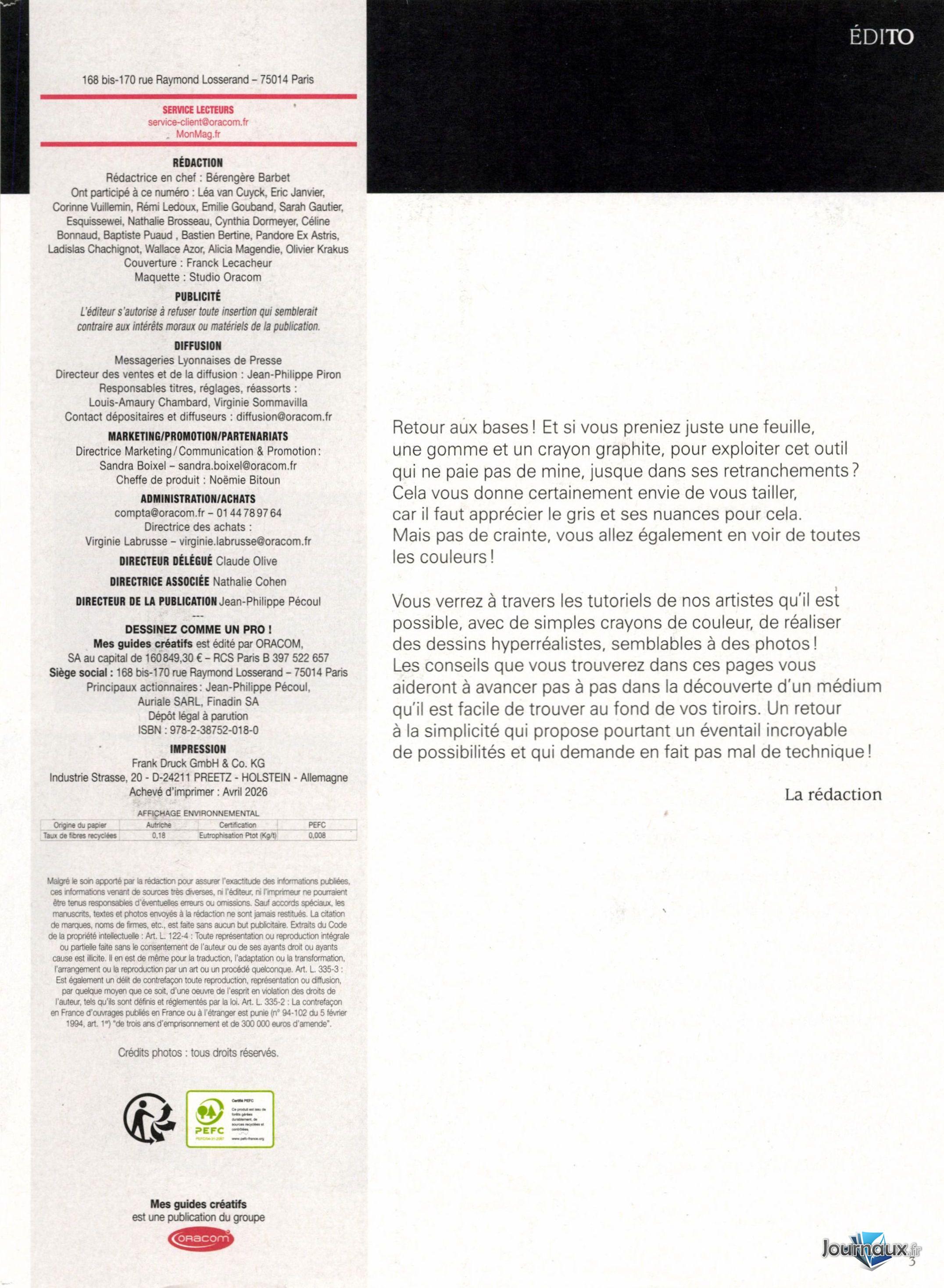 Mes guides créatifs  n° 1 2026-05-07
