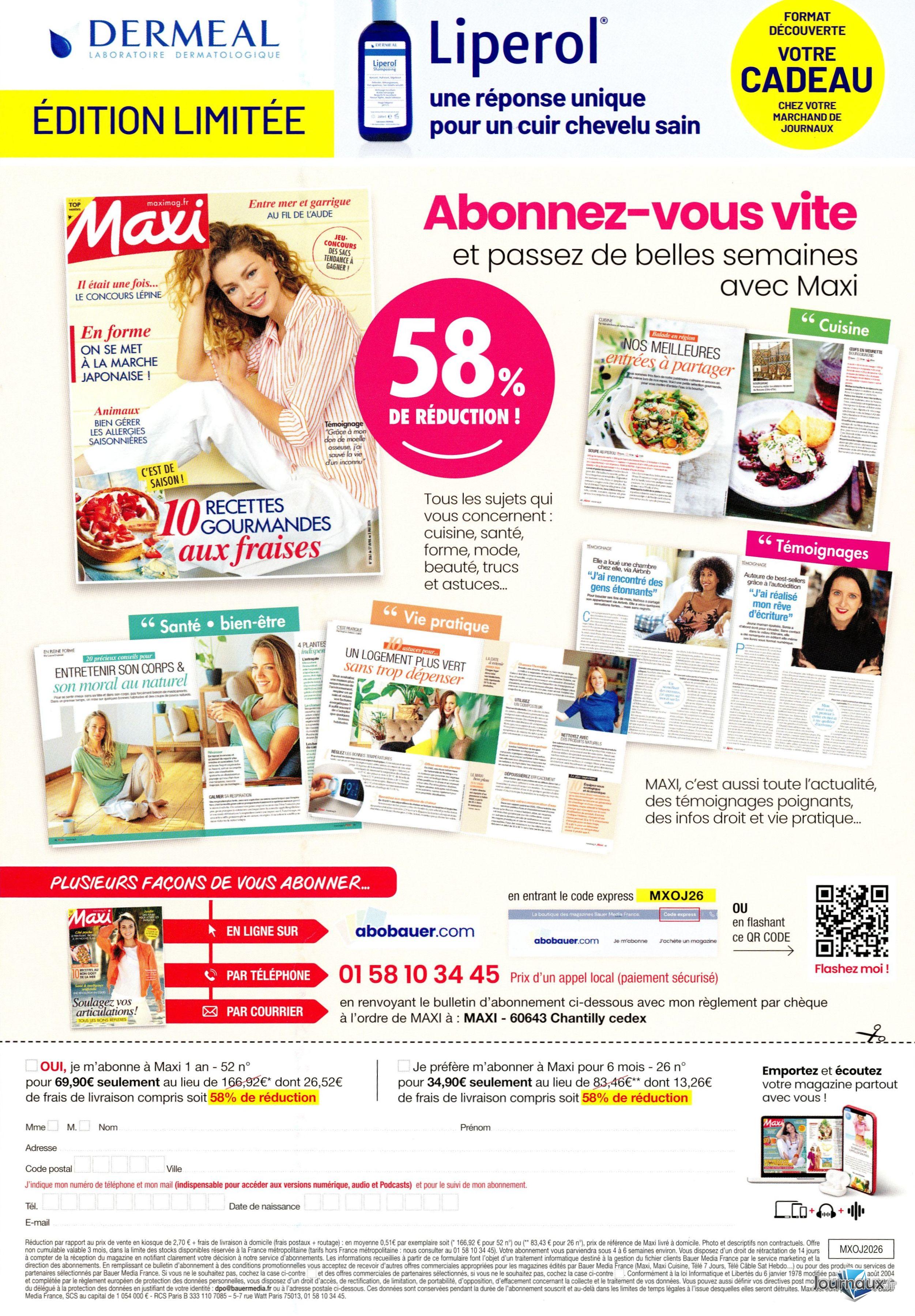 Maxi + sacoche banane n° 2065 2026-05-26