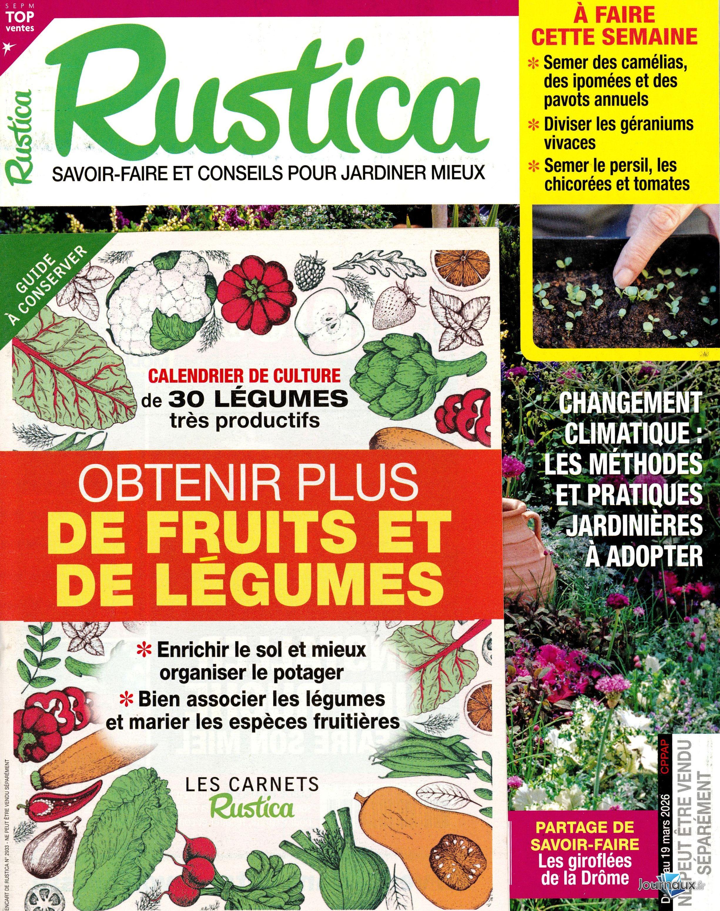 Rustica Pratique + Rustica et son carnet n° 58 2026-03-20