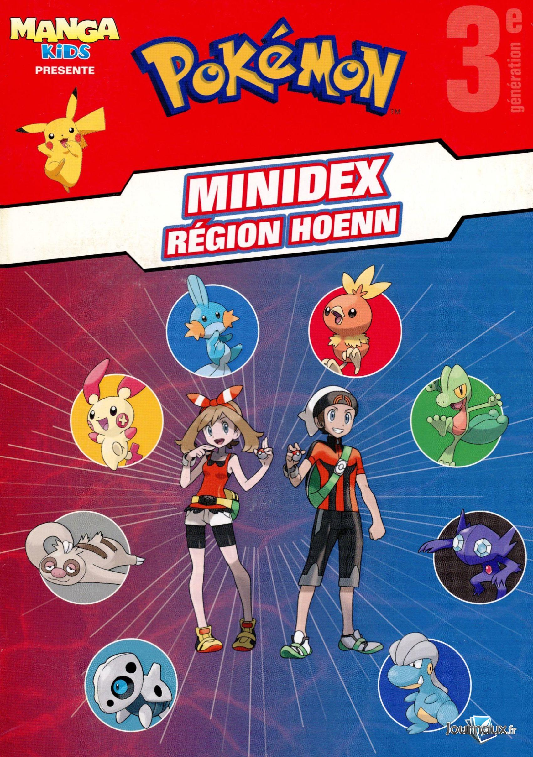 Manga Kids - Pokemon Minidex Région Hoenn +Sinnoh n° 1 2026-07-03