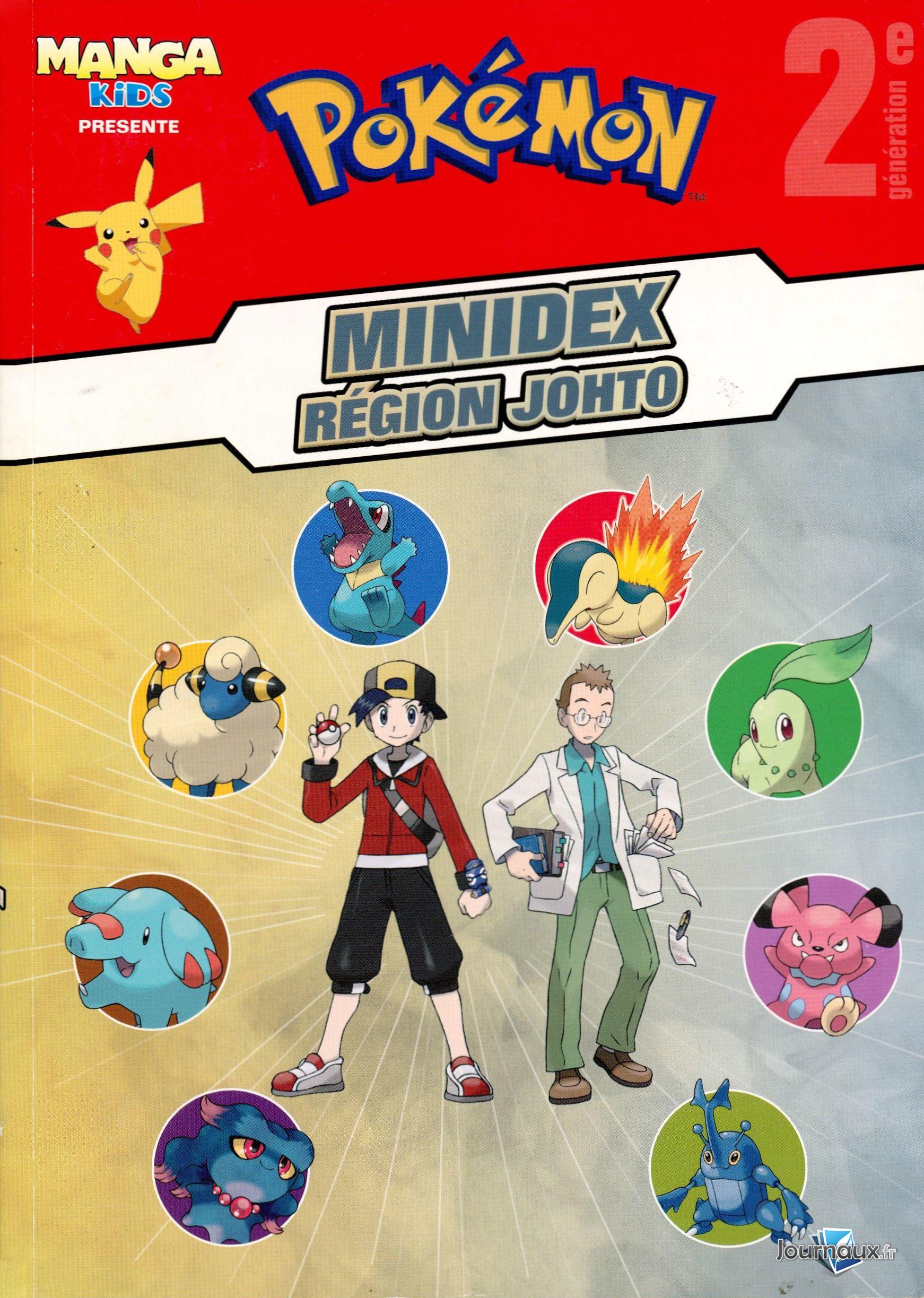 Manga Kids - Pokemon Minidex Région Kanto + Johto n° 2 2026-08-13