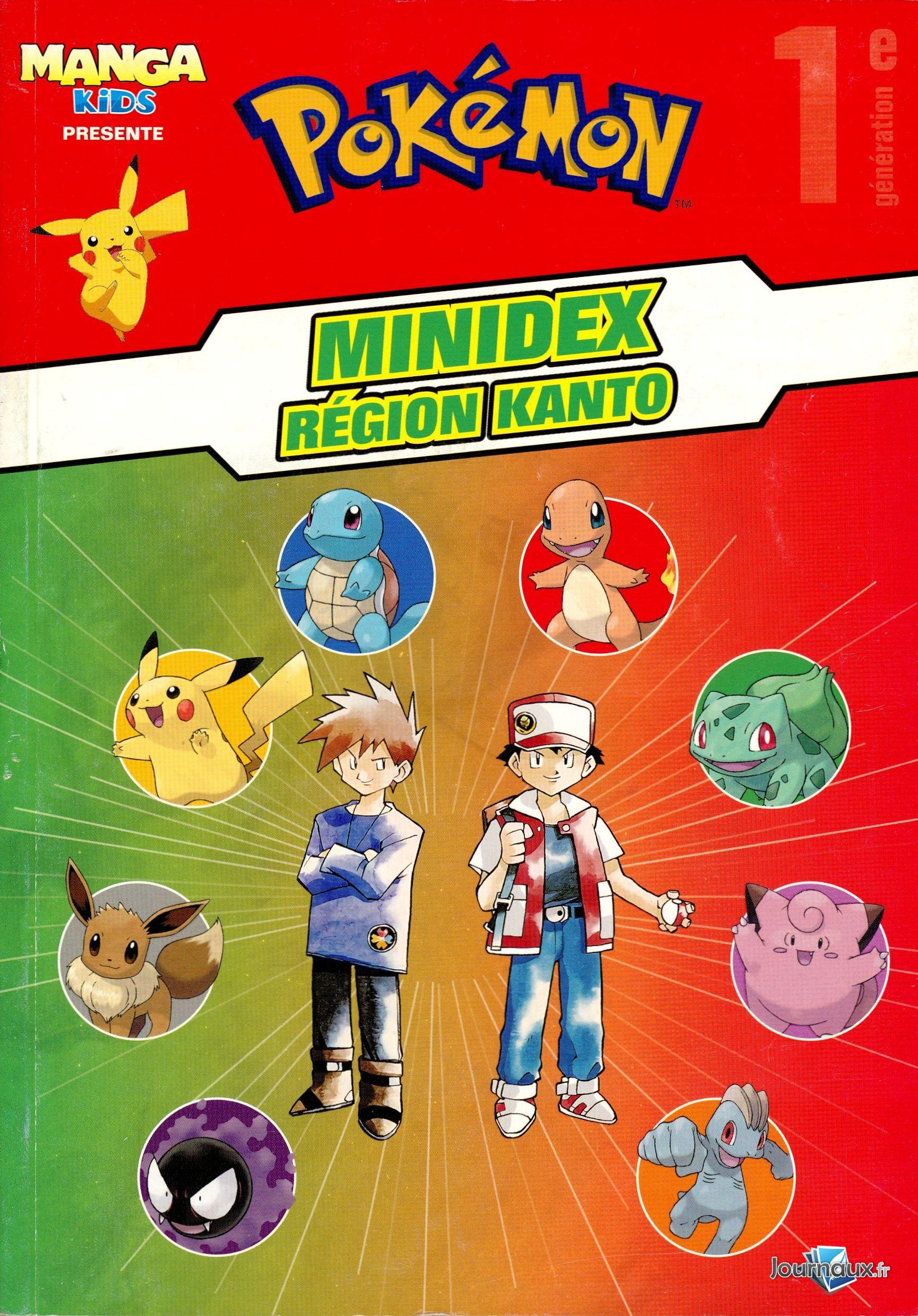 Manga Kids - Pokemon Minidex Région Kanto + Johto n° 2 2026-08-13