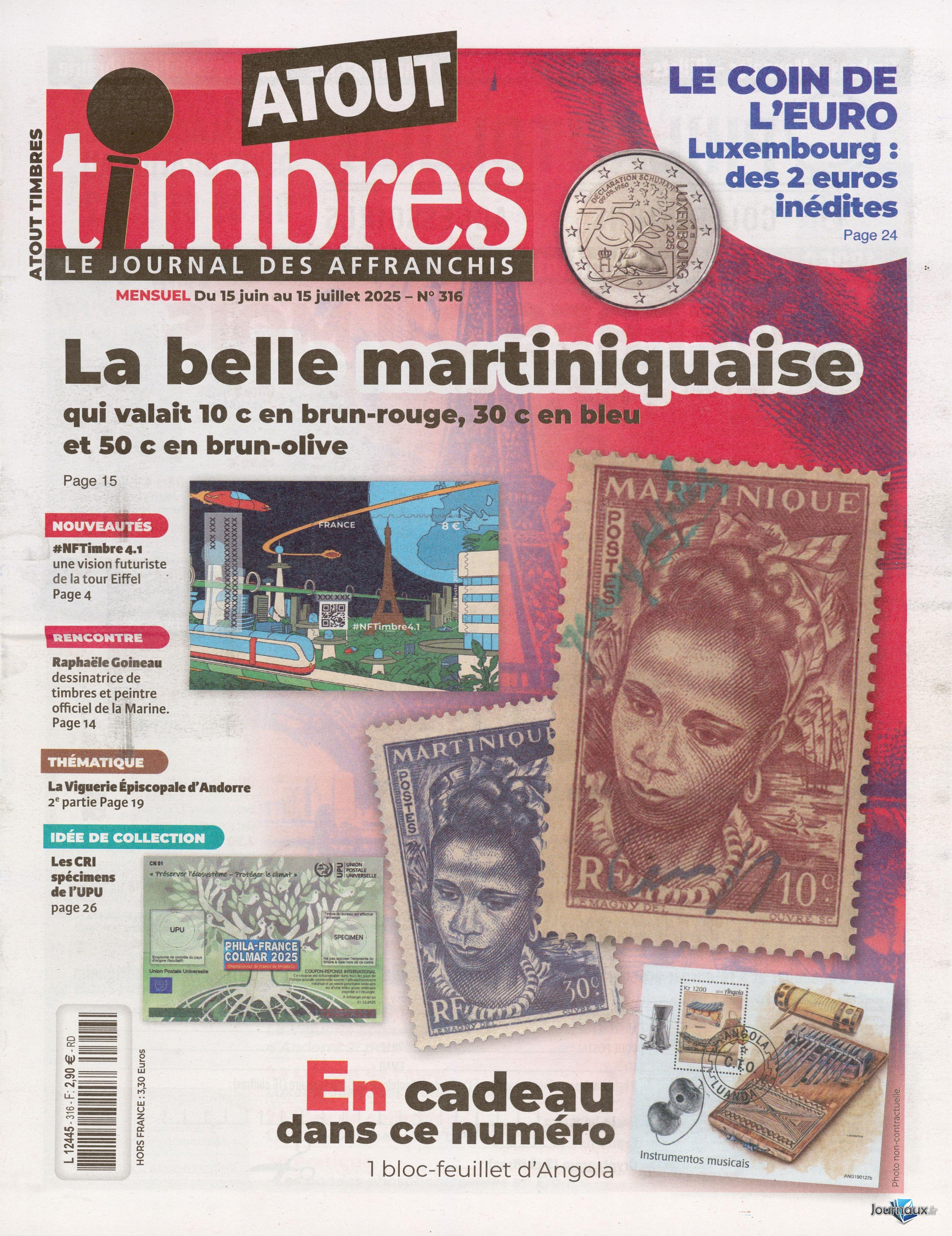 Atout Timbres n° 316 2025-06-13