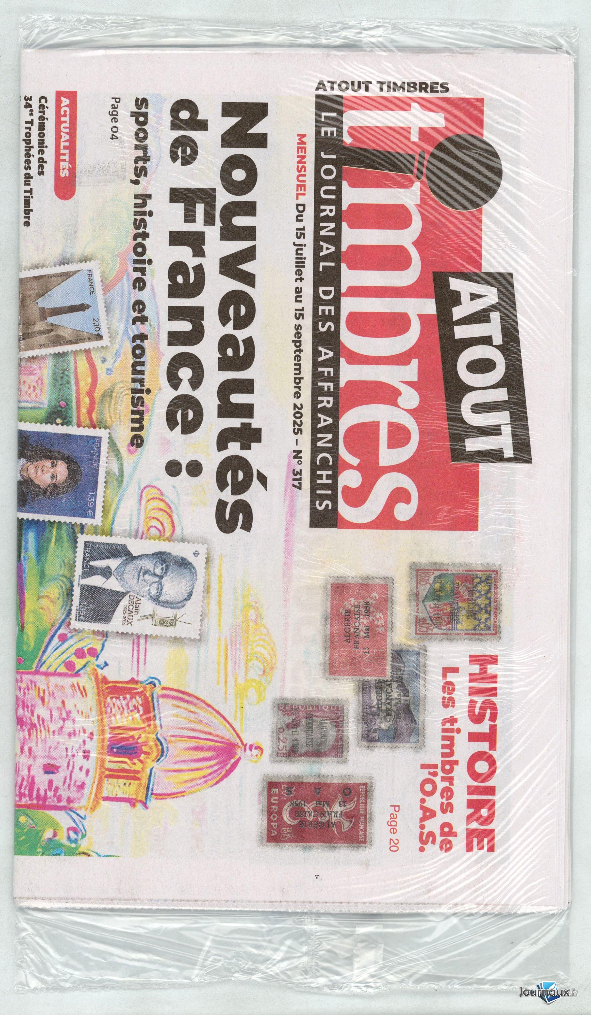 Atout Timbres n° 317 2025-07-16