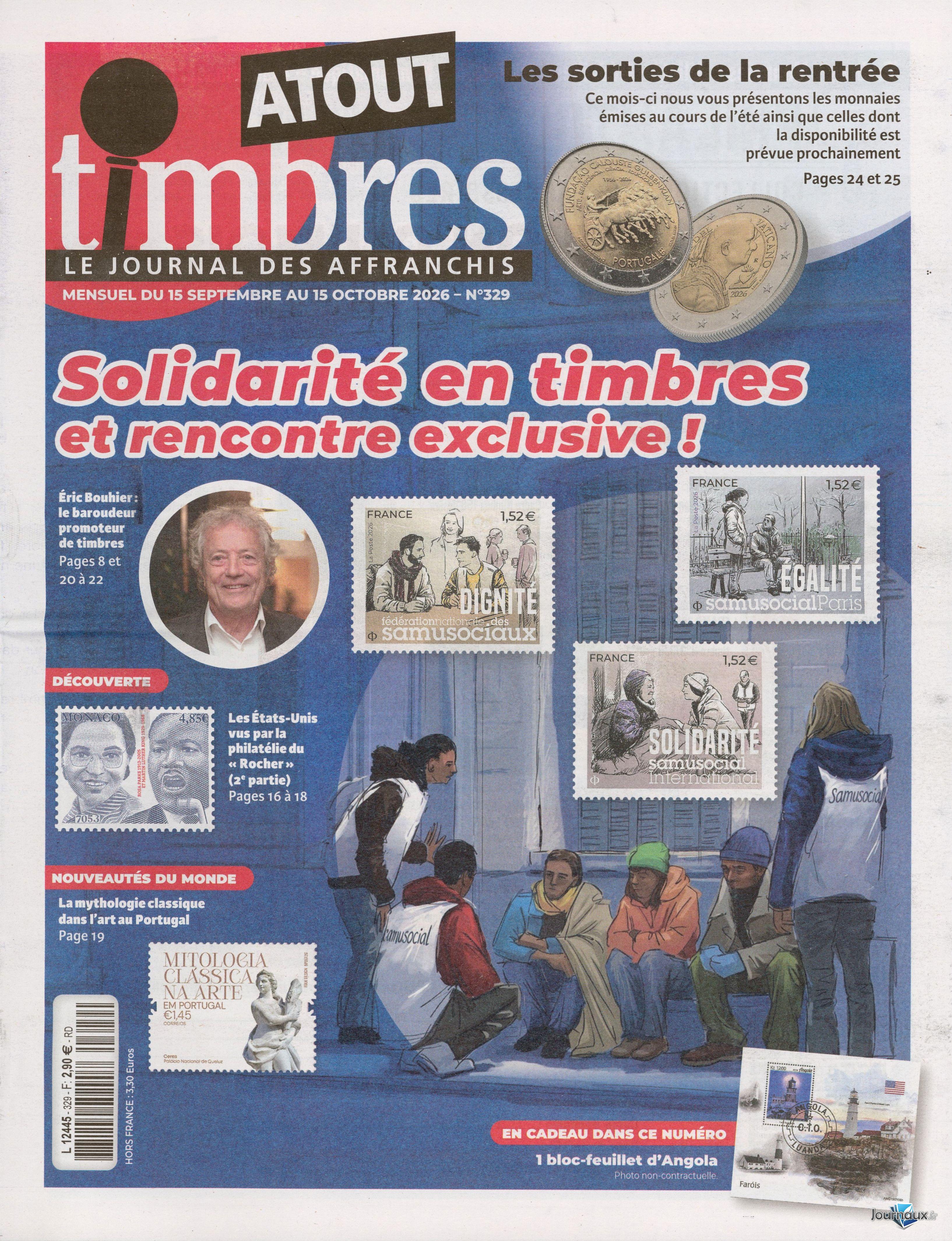 Atout Timbres n° 329 2026-09-16