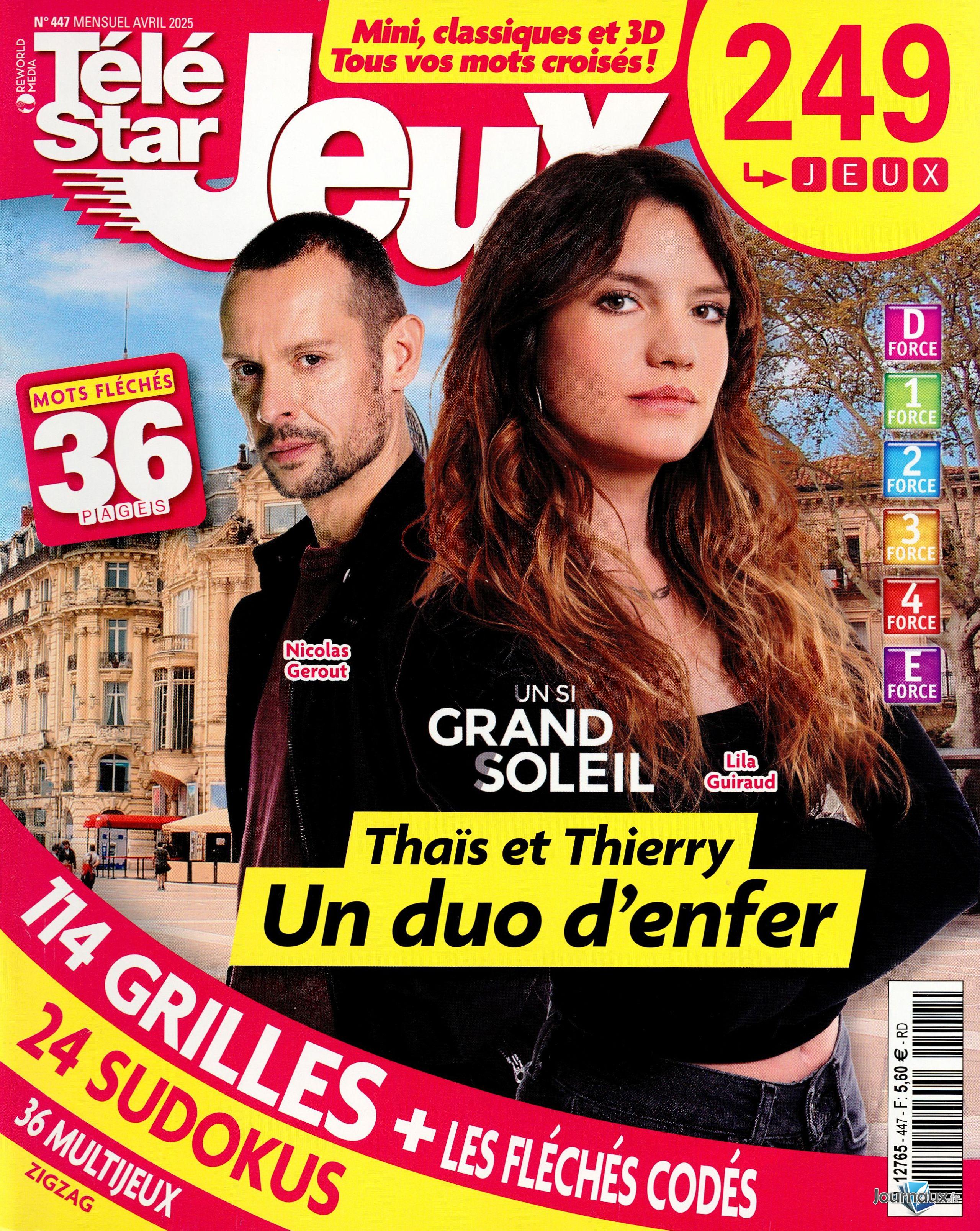 Télé Star Jeux + Télé Star Jeux Patrimoine & Régions  n° 447 2025-03-25