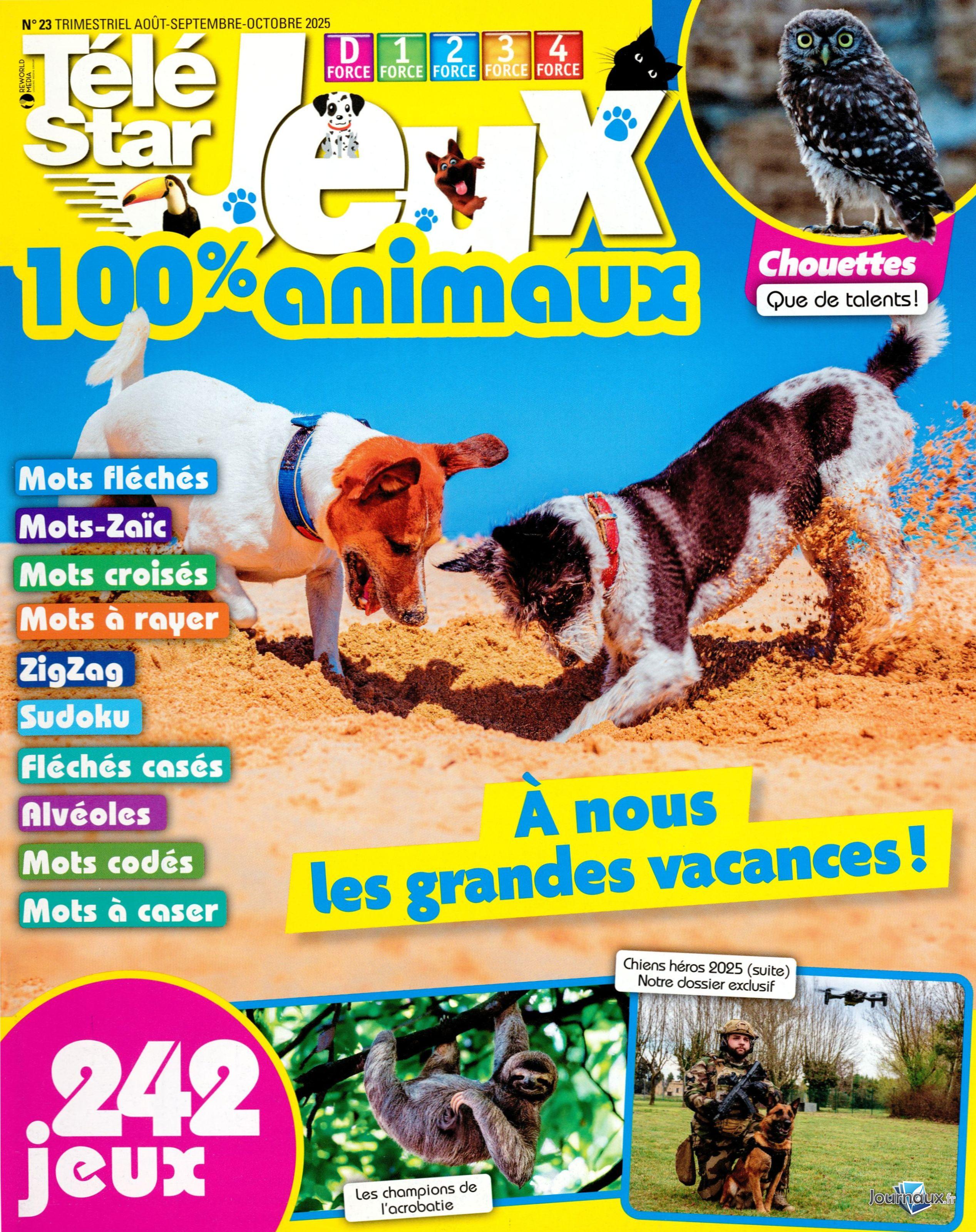 Télé Star Jeux + Télé Star Jeux Patrimoine & Régions  n° 453 2025-09-19