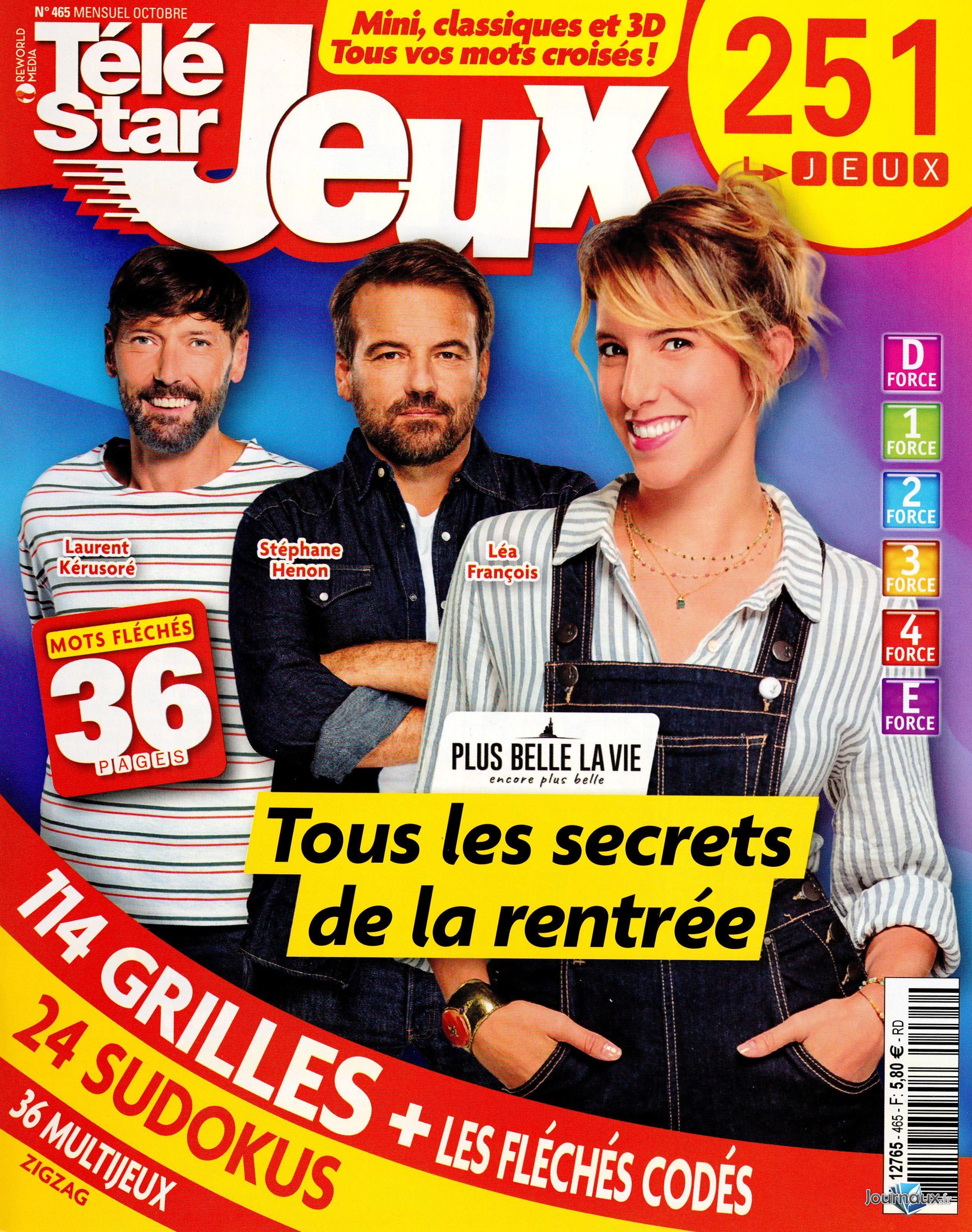 Télé Star Jeux + Télé Star Jeux Patrimoine & Régions n° 465 2026-09-18