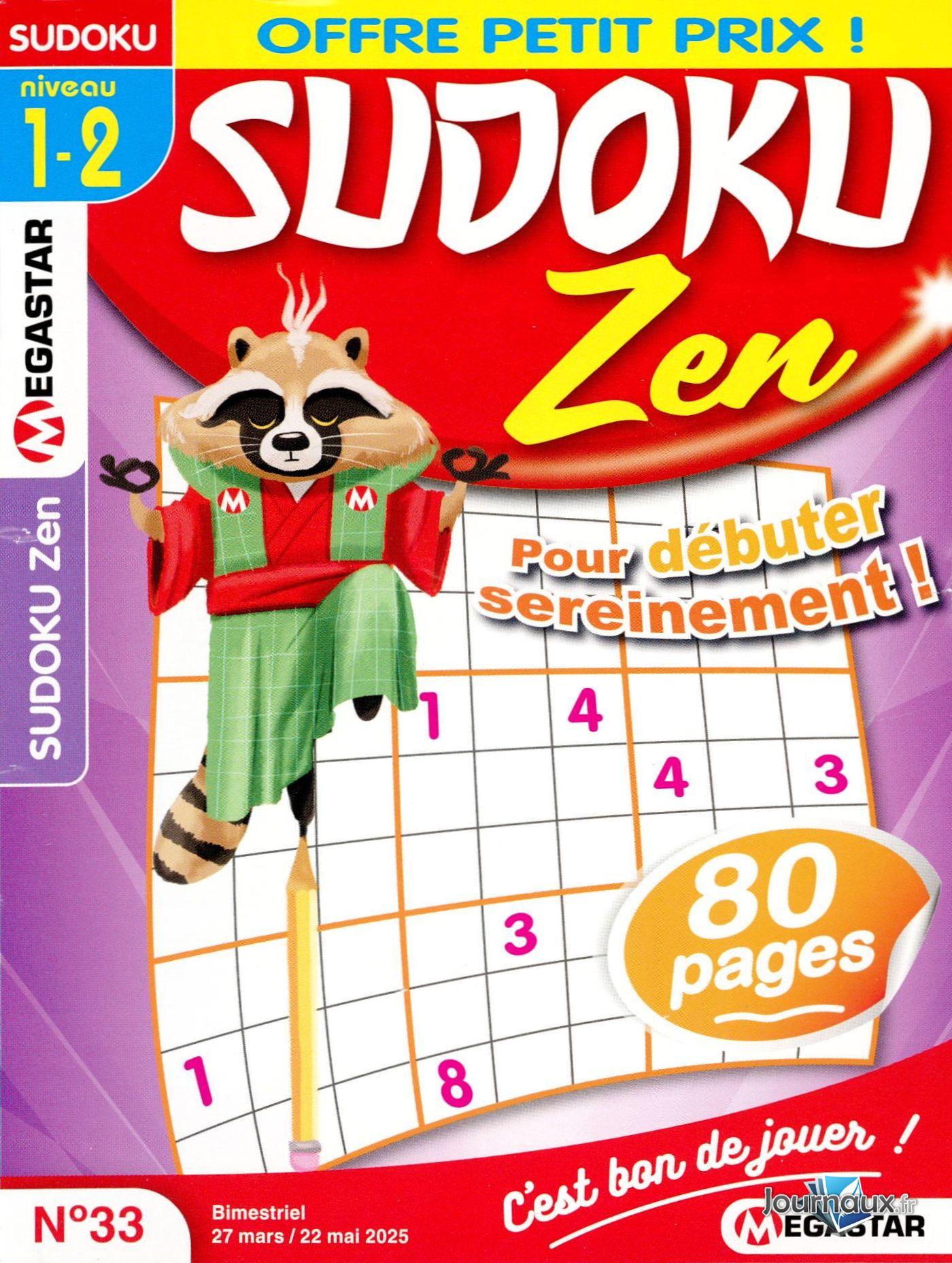MG Sudoku Zen Niv 1/2 n° 33 2025-03-27
