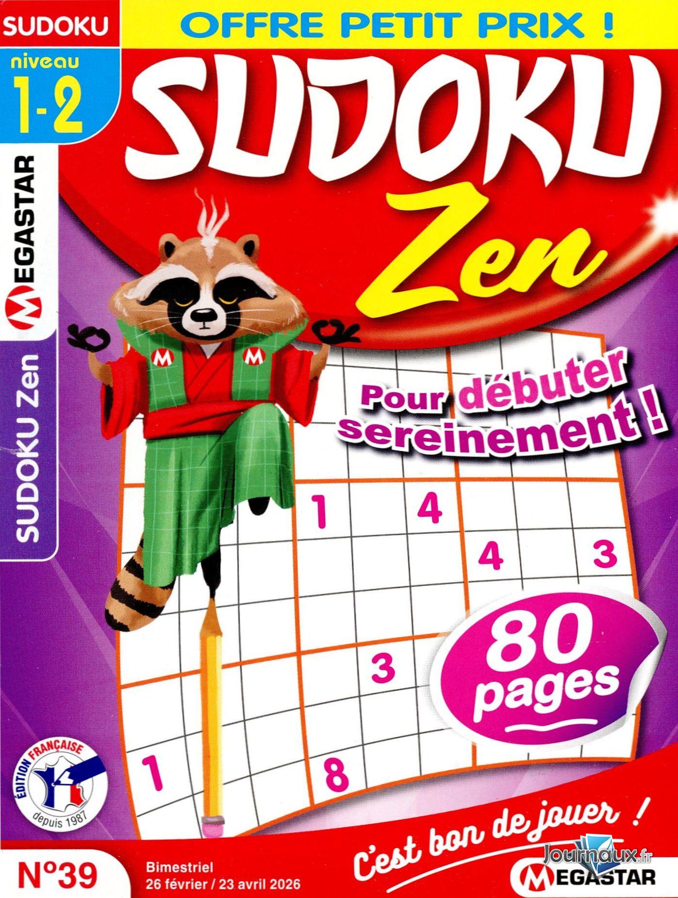 MG Sudoku Zen Niv 1/2 n° 39 2026-02-25