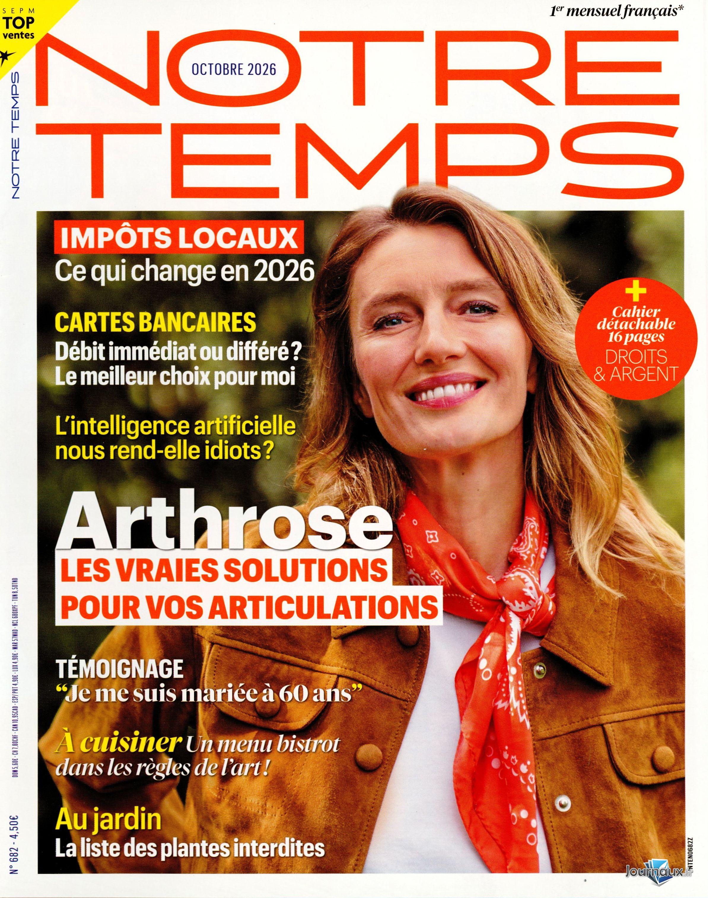 Notre Temps + Agenda n° 682 2026-09-07