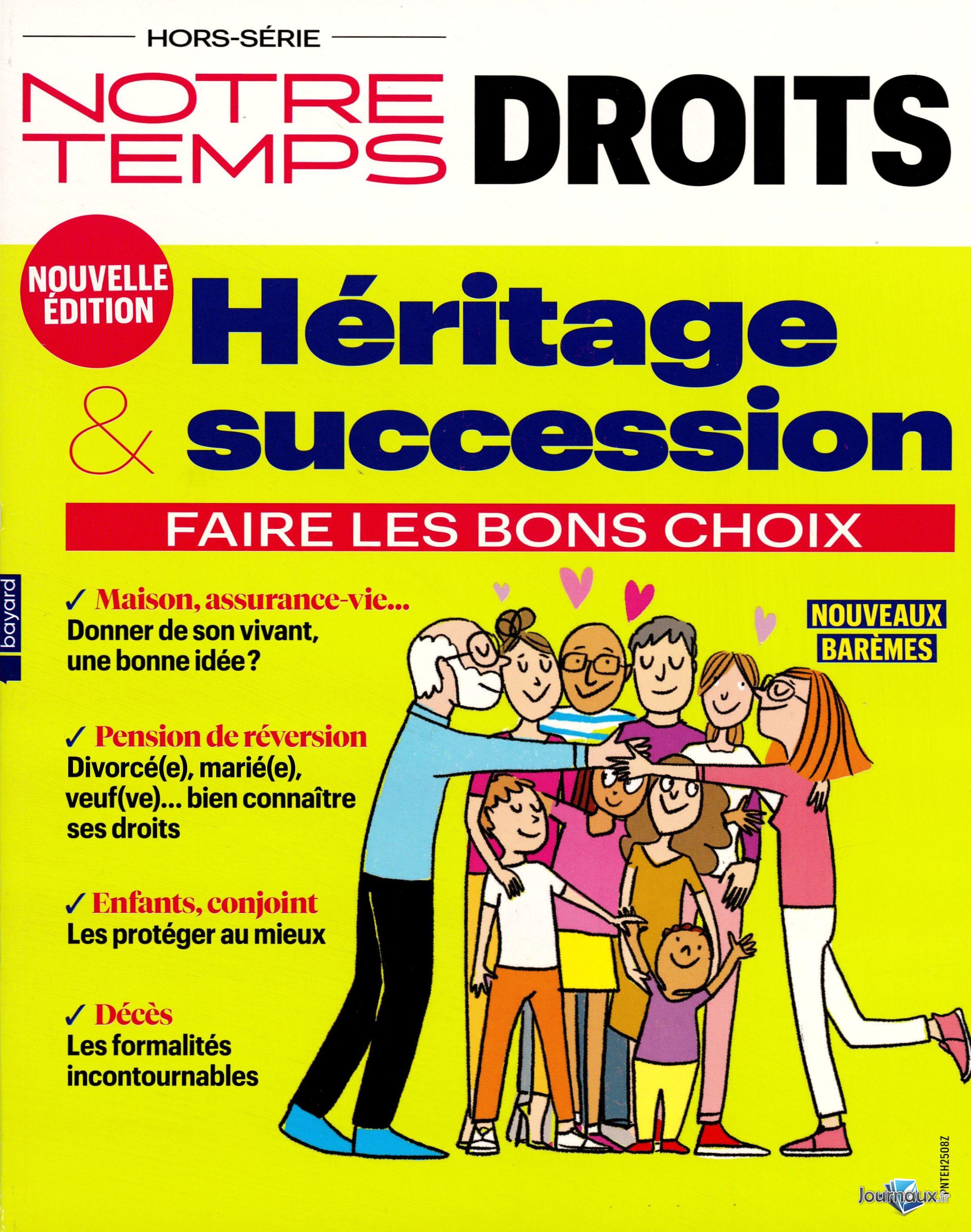 Pack Notre Temps + Hors-Série Notre Temps Droits n° 669 2025-08-04