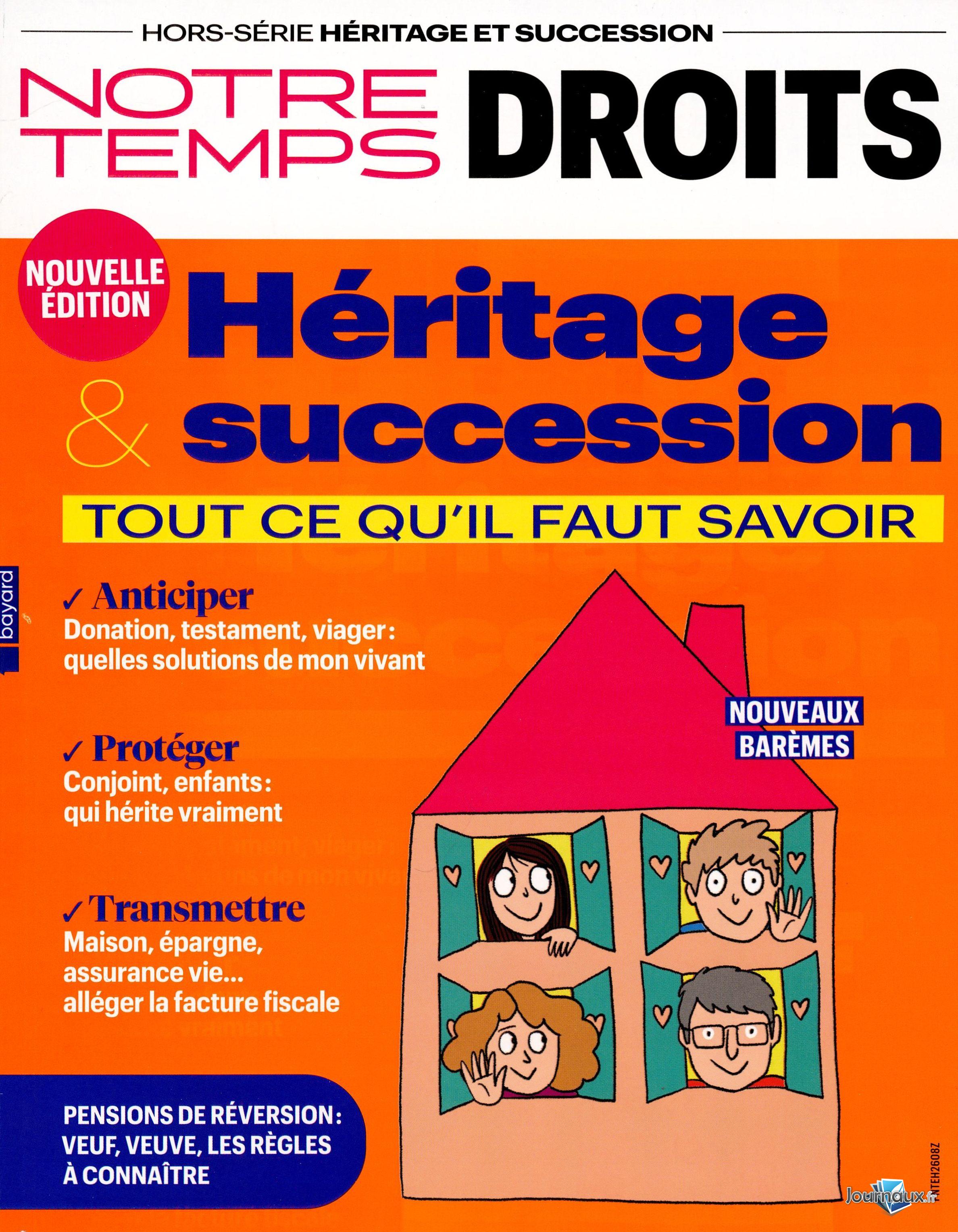 Pack Notre Temps + Hors-Série Notre Temps Droits n° 681 2026-08-03