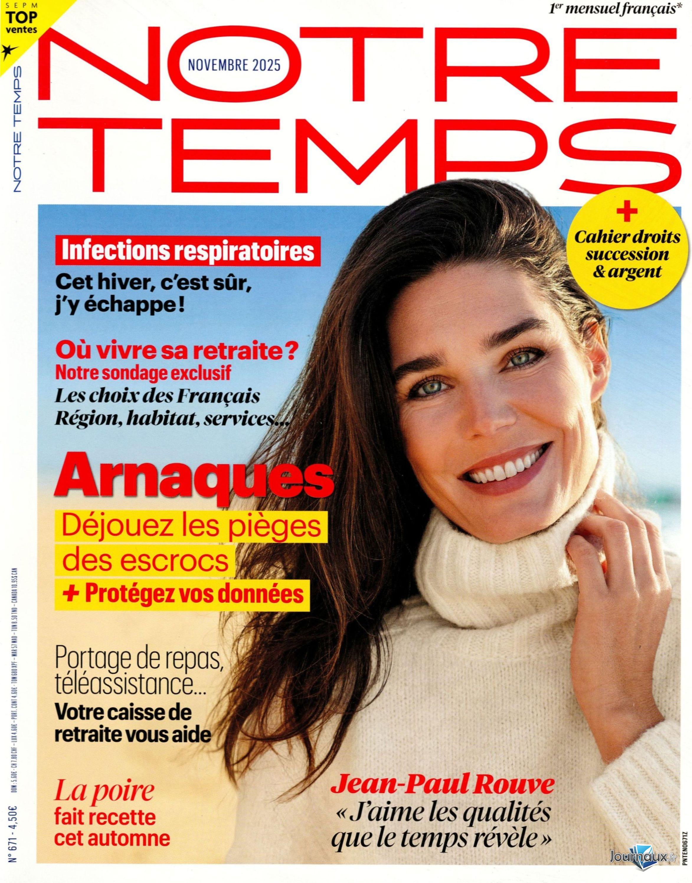 Notre Temps + Notre Temps Santé & bien être  n° 671 2025-10-06