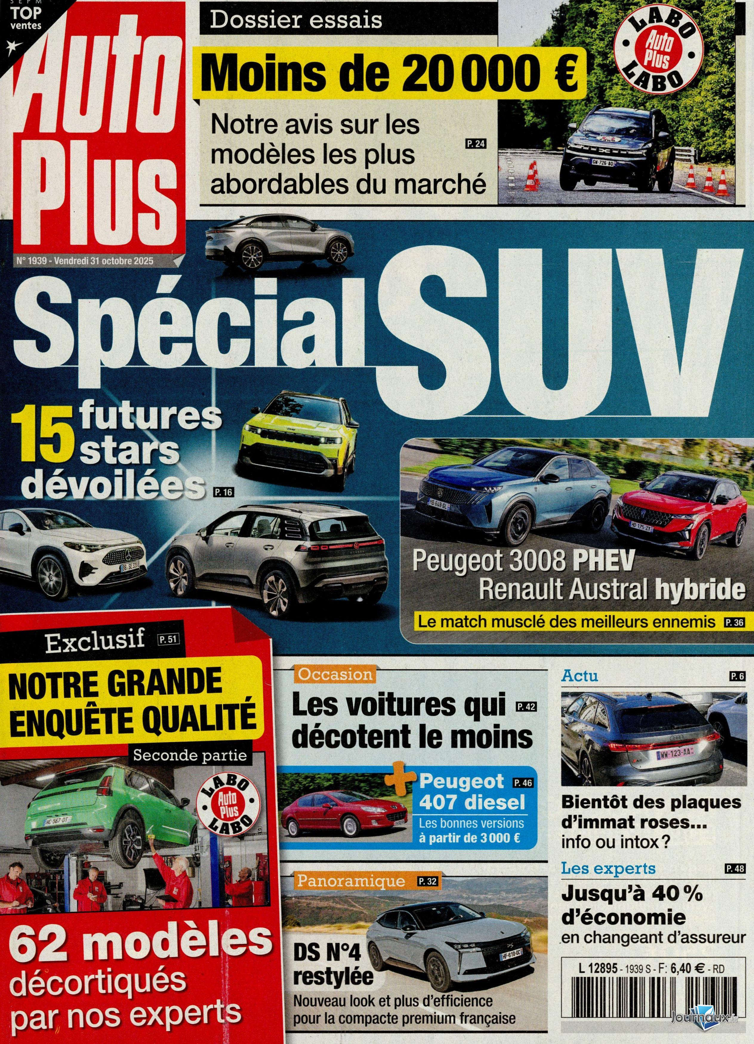 Offre découverte Auto Plus + Auto Plus Occasions n° 1939 2025-10-31