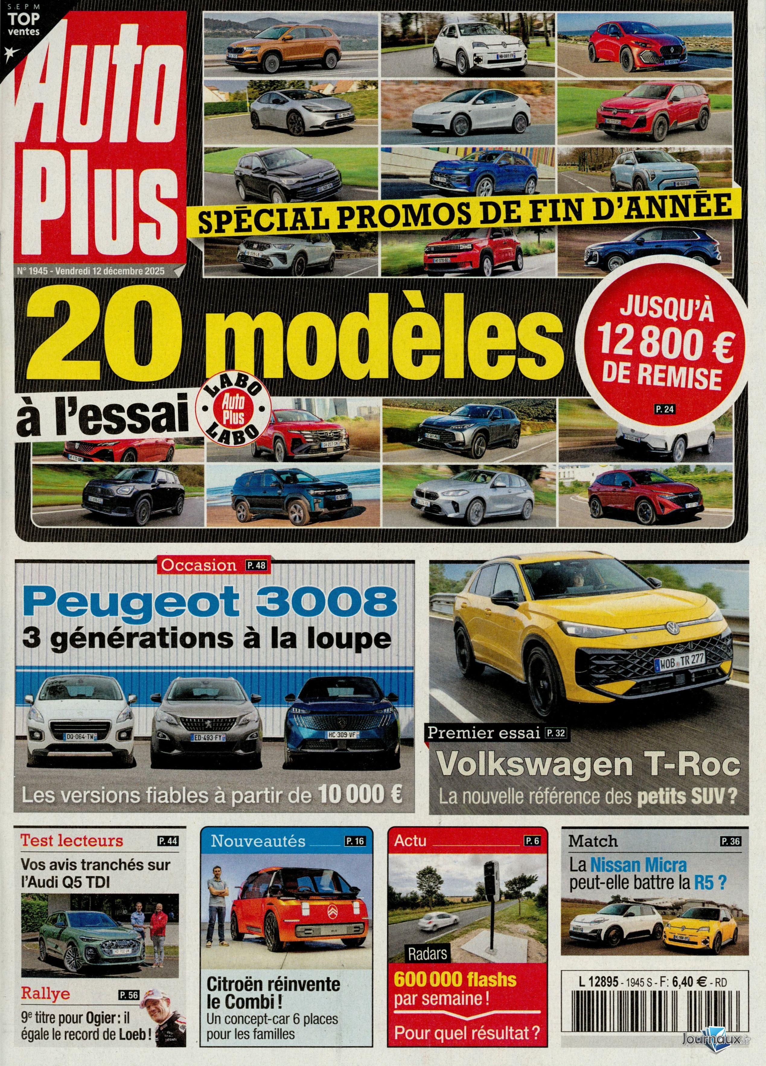 Offre découverte Auto Plus + Auto Plus Occasions n° 1945 2025-12-12