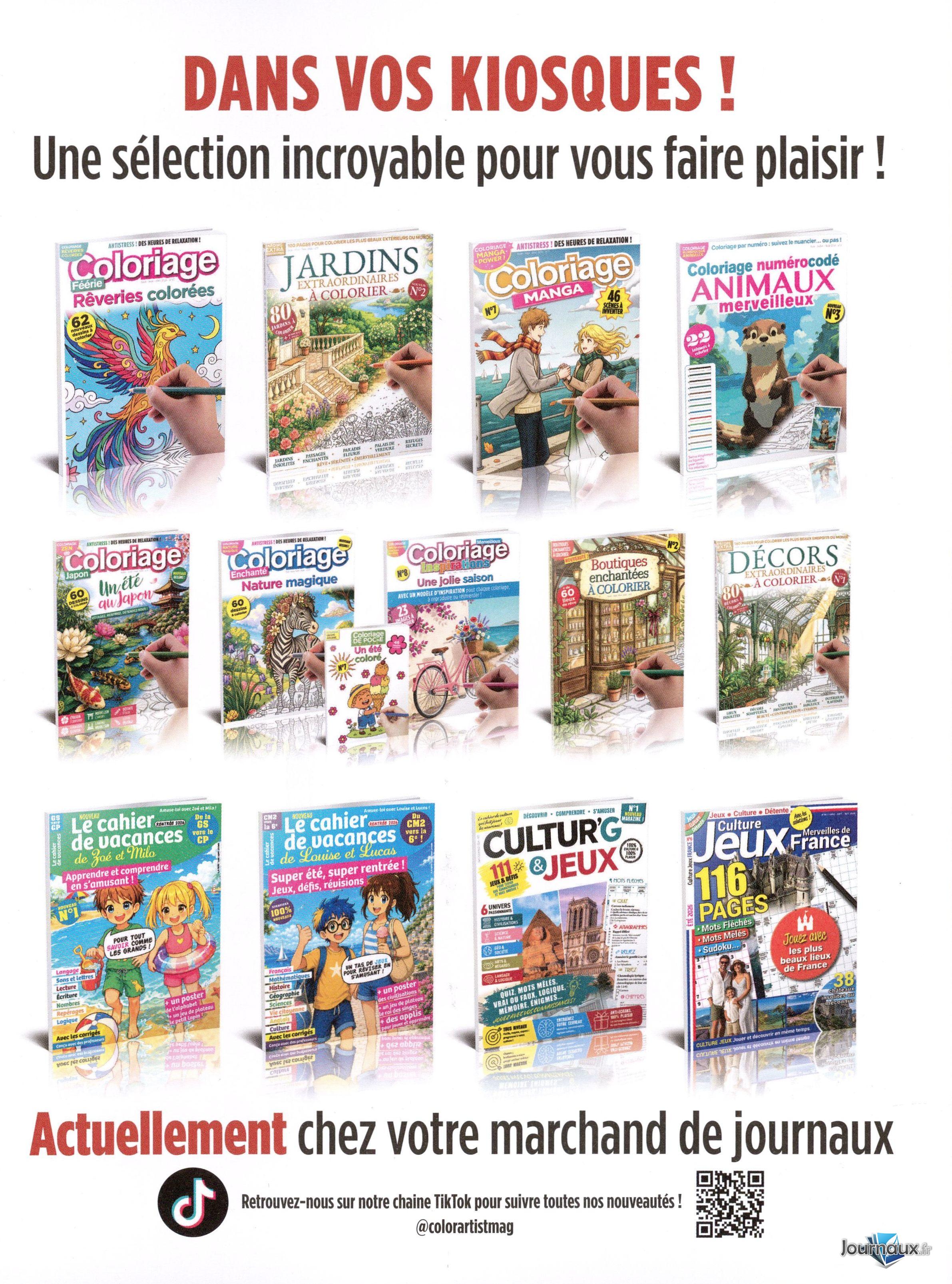 Carnet de Voyage à colorier  n° 1 2026-08-21