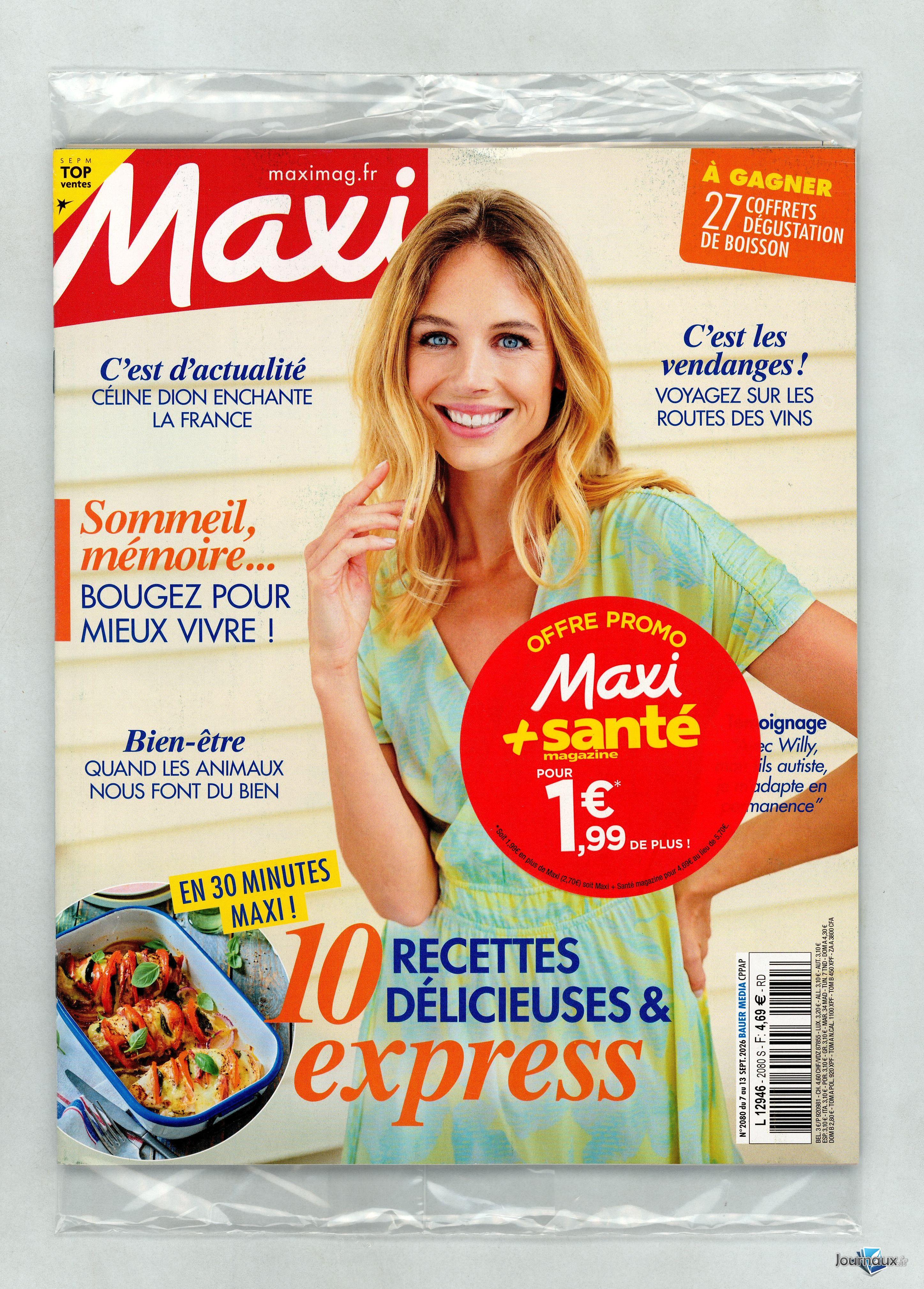 Maxi + Santé Magazine n° 2080 2026-09-07